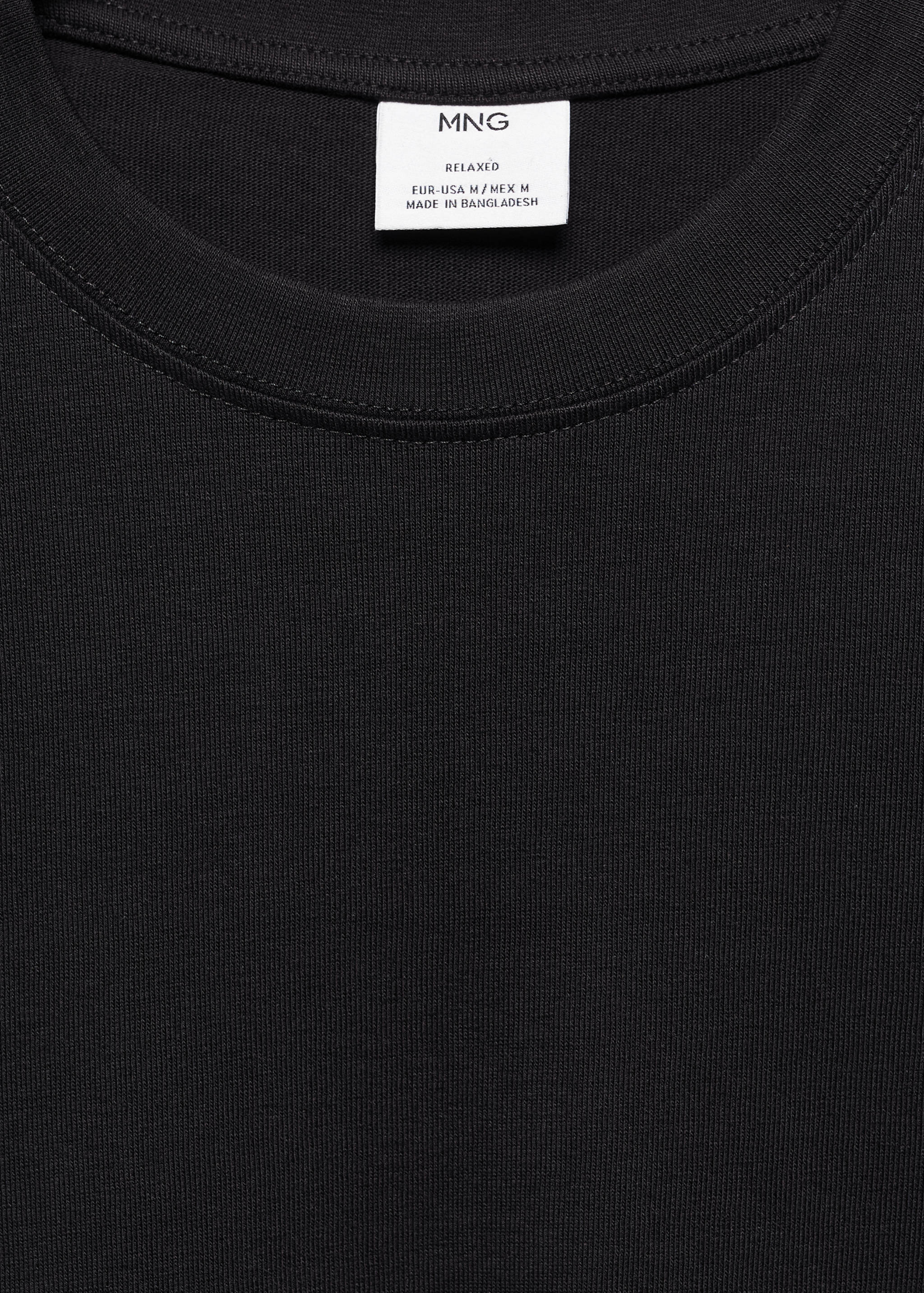 Basic 100% cotton relaxed-fit t-shirt - Details of the article 8