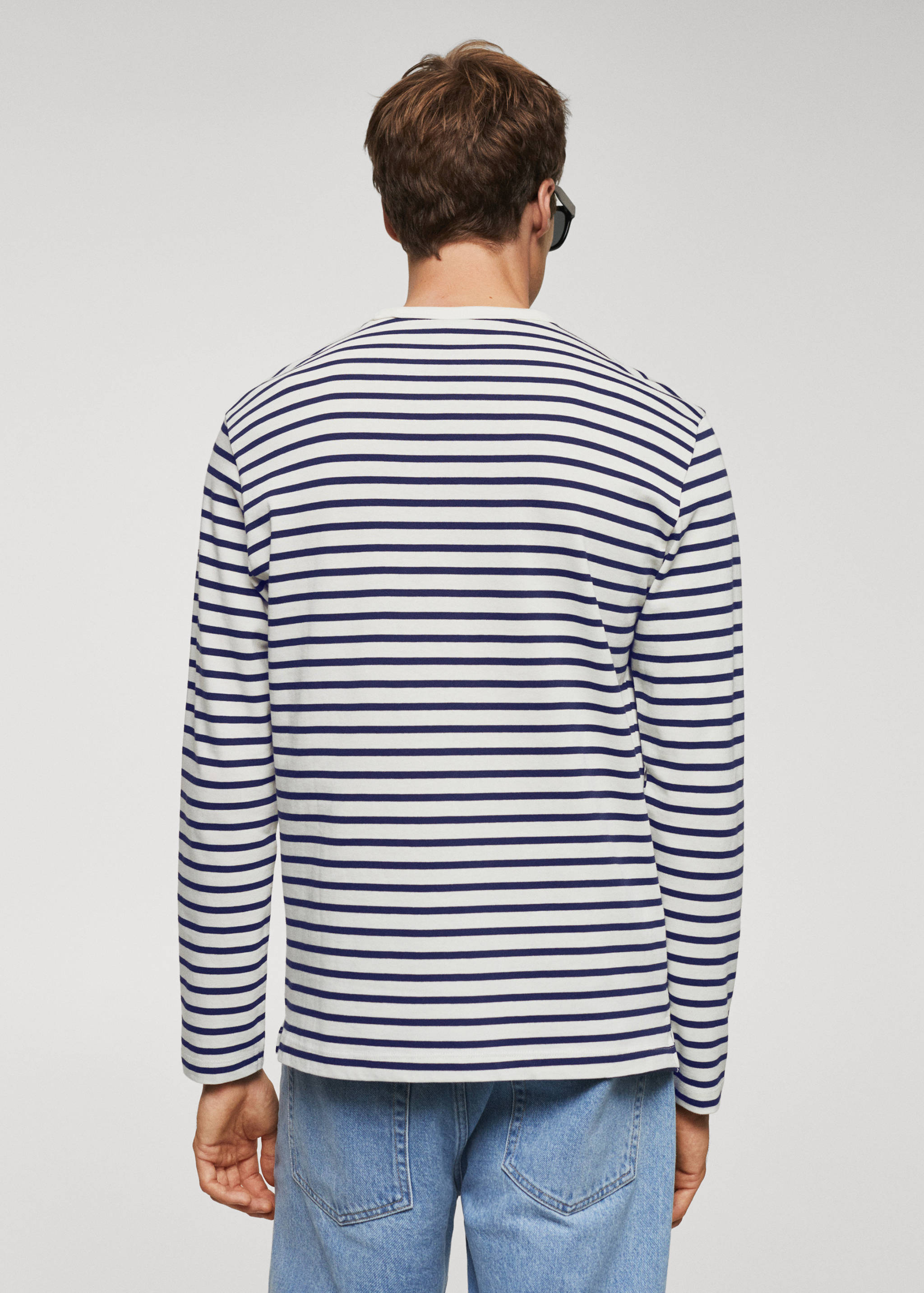 T-shirt manches longues rayures - Verso de l’article