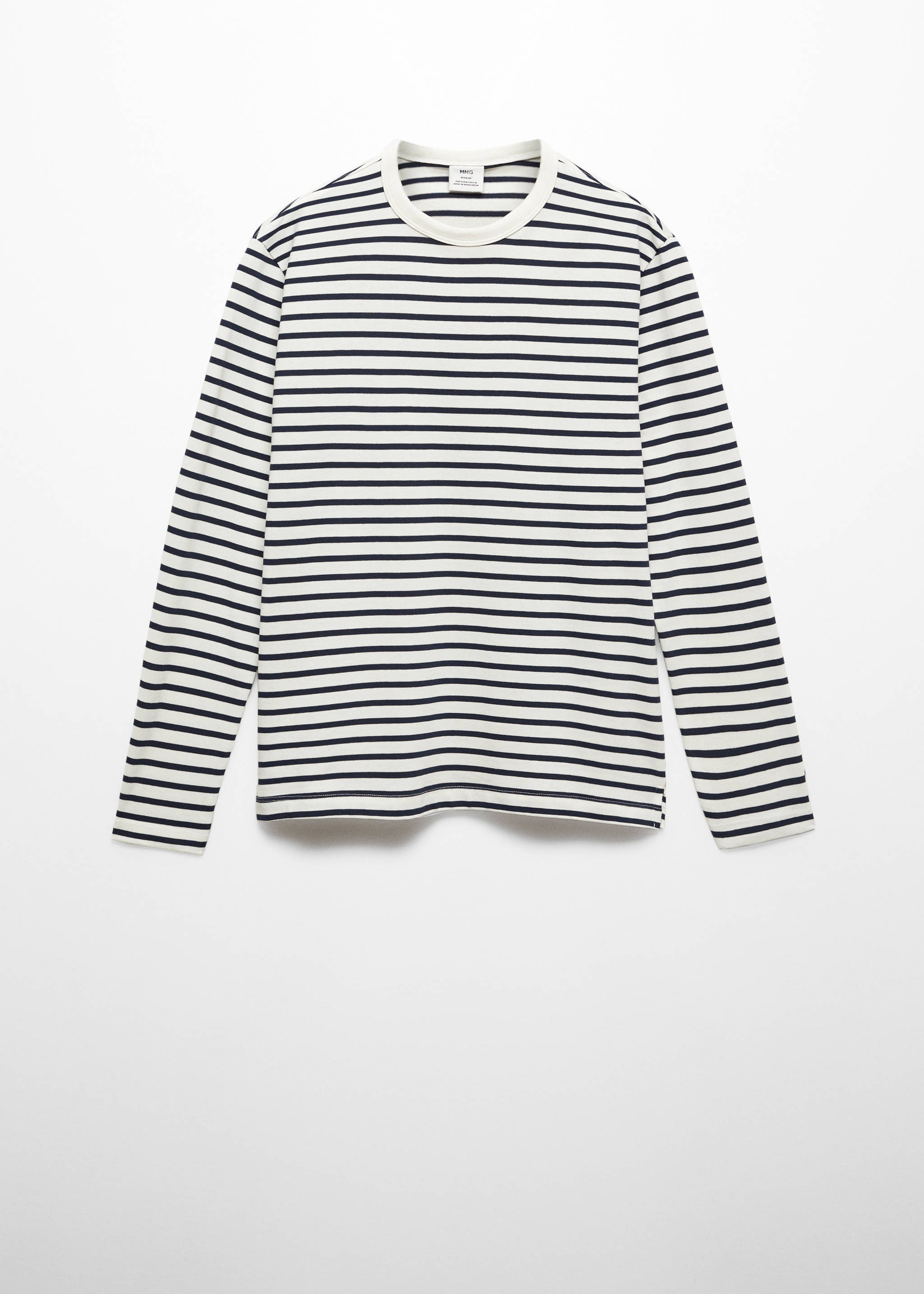 T-shirt manches longues rayures - Article sans modèle