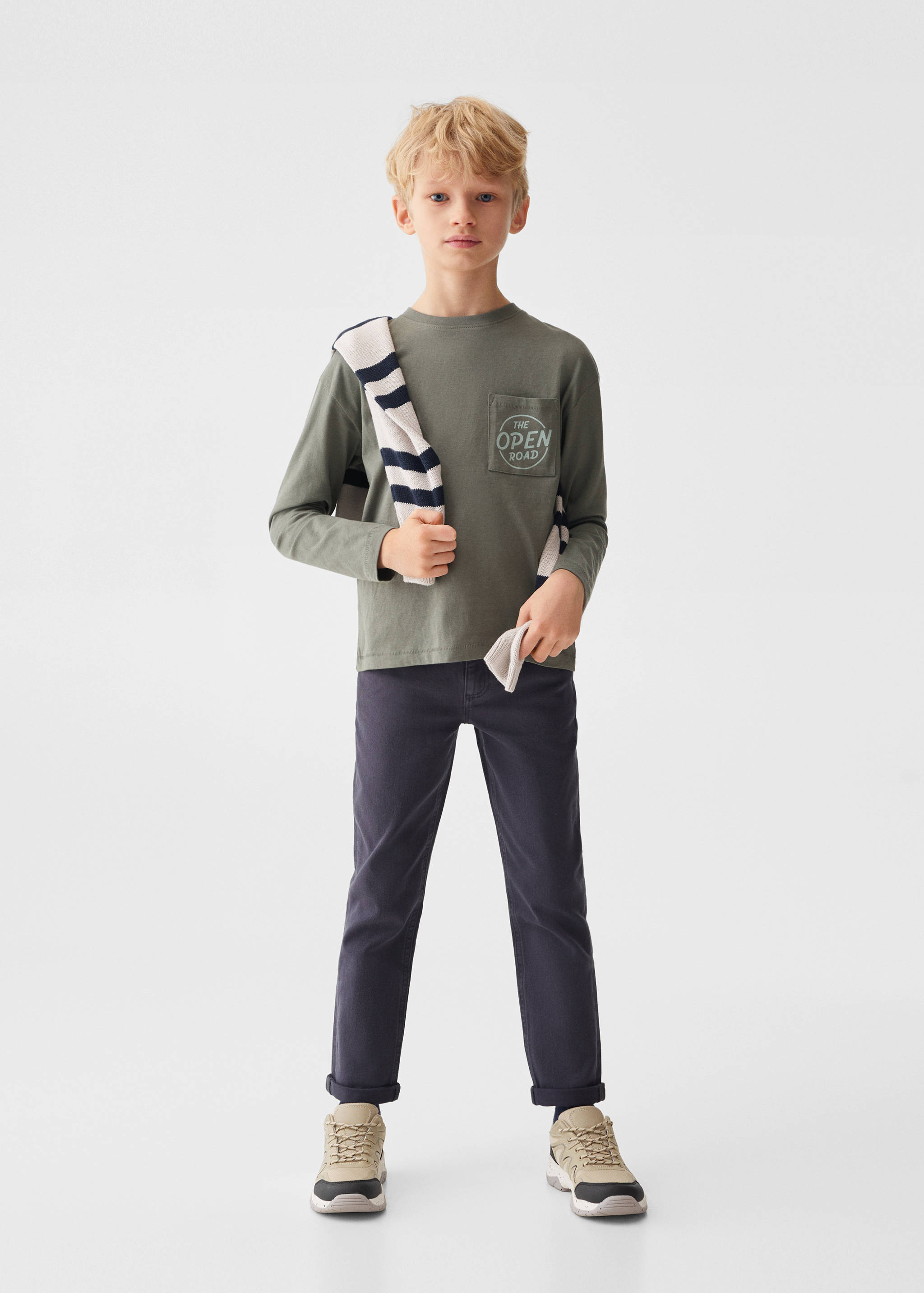 Printed long sleeve t-shirt - General plane