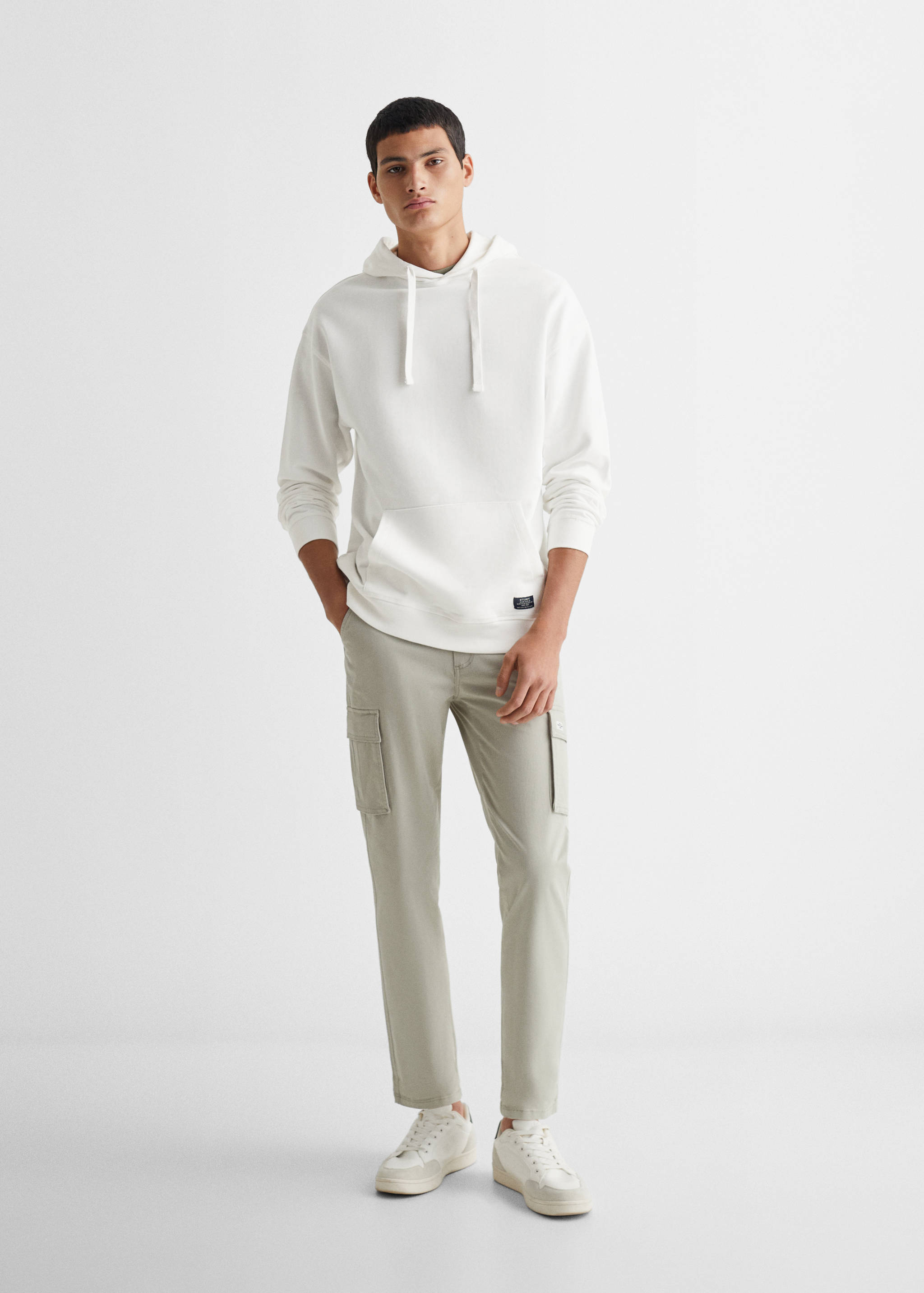 Sweat-shirt capuche unisexe - Plan général