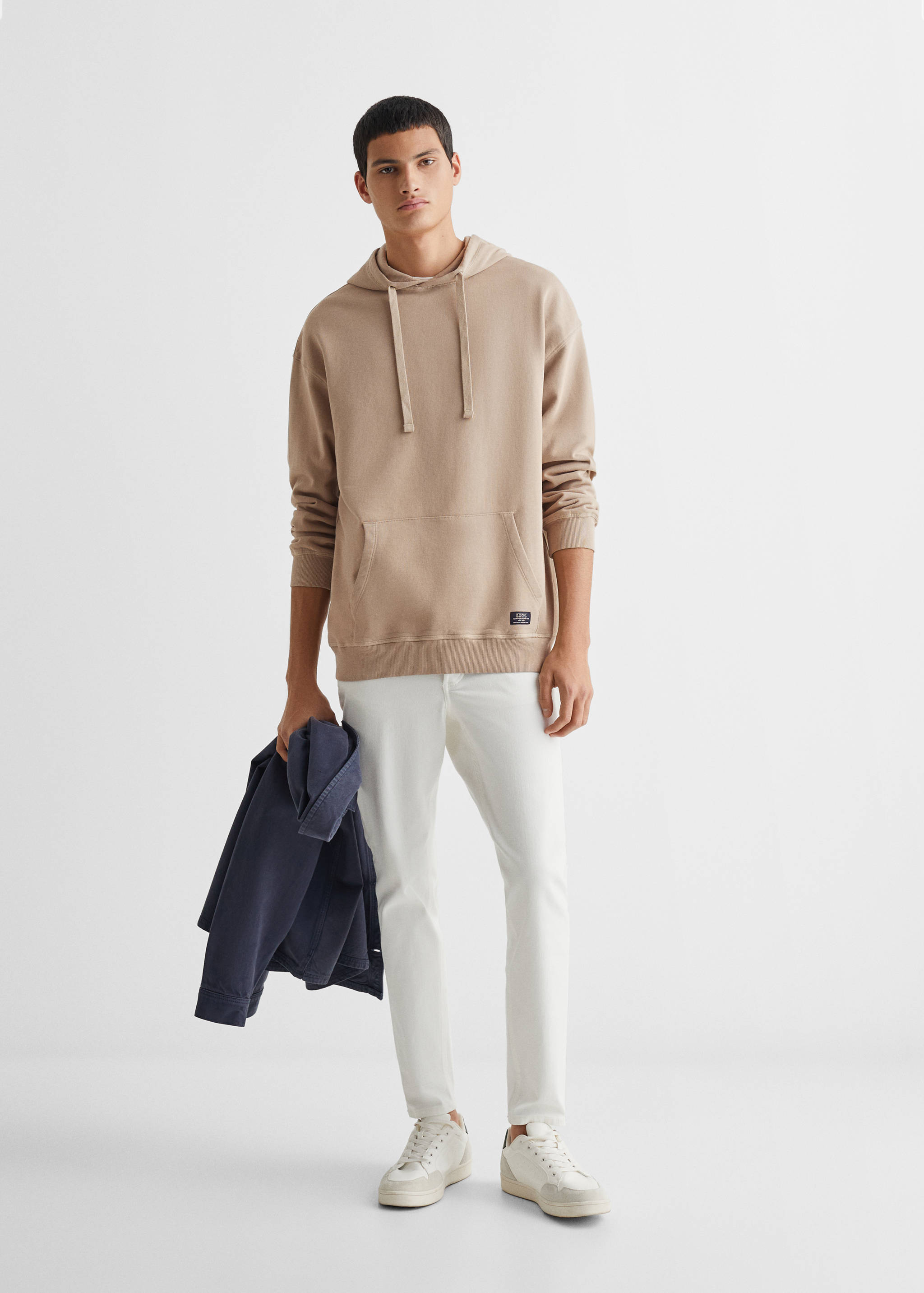 Sweat-shirt capuche unisexe - Plan général