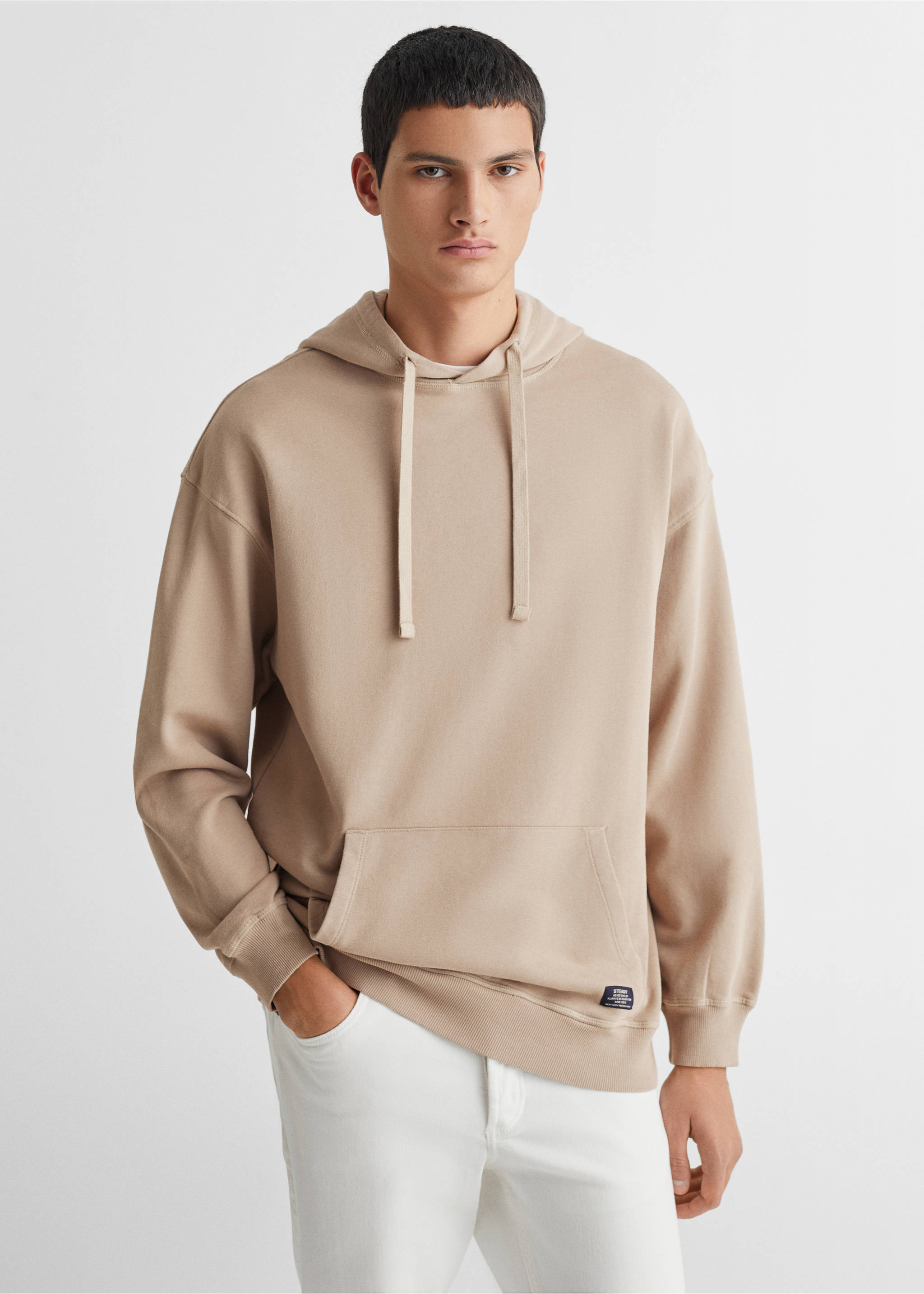 Unisex hoodie - Medium plane, Beige. Ref: 67050652-00.