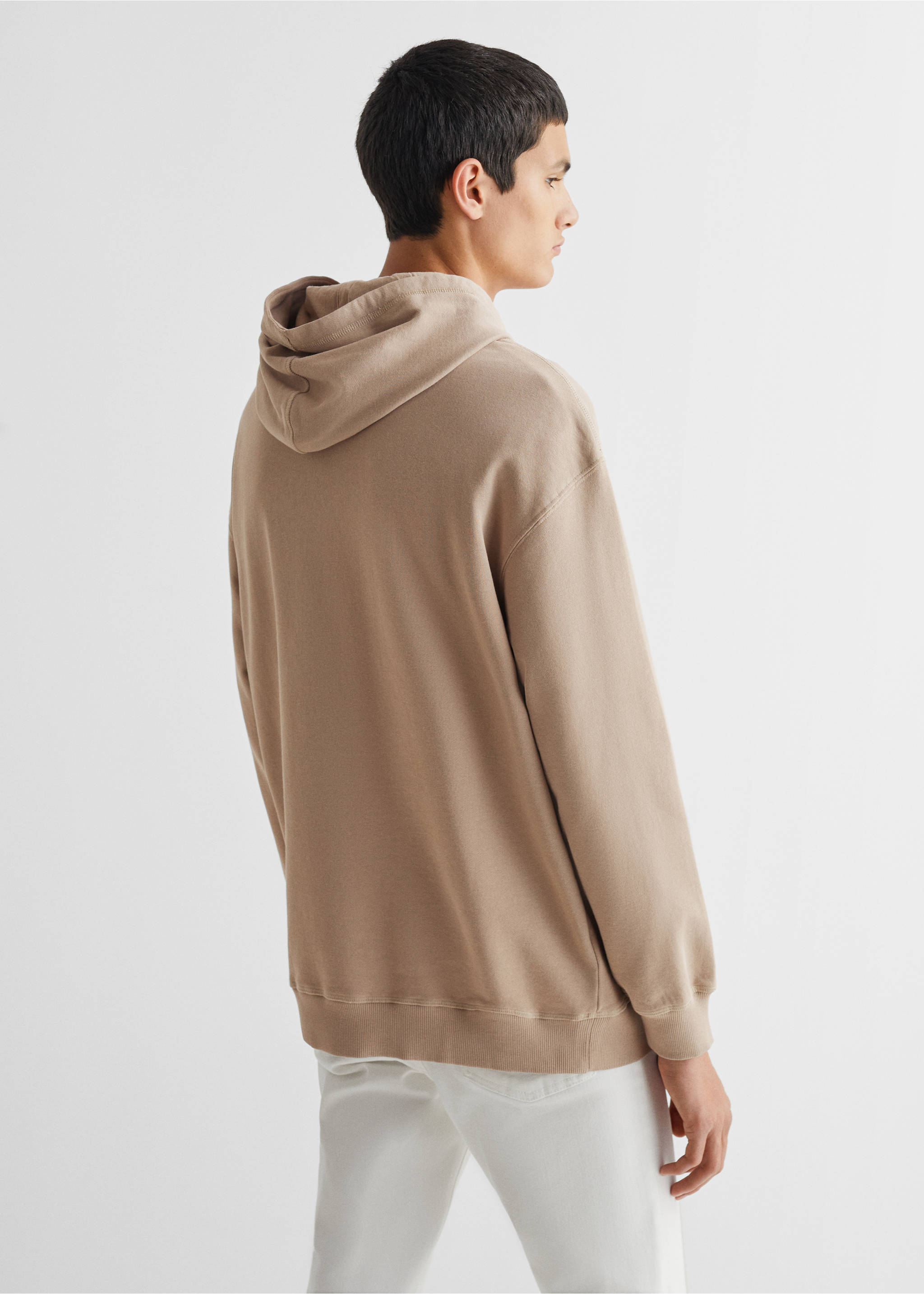 Unisex hoodie - Reverse of the article, Beige. Ref: 67050652-00.