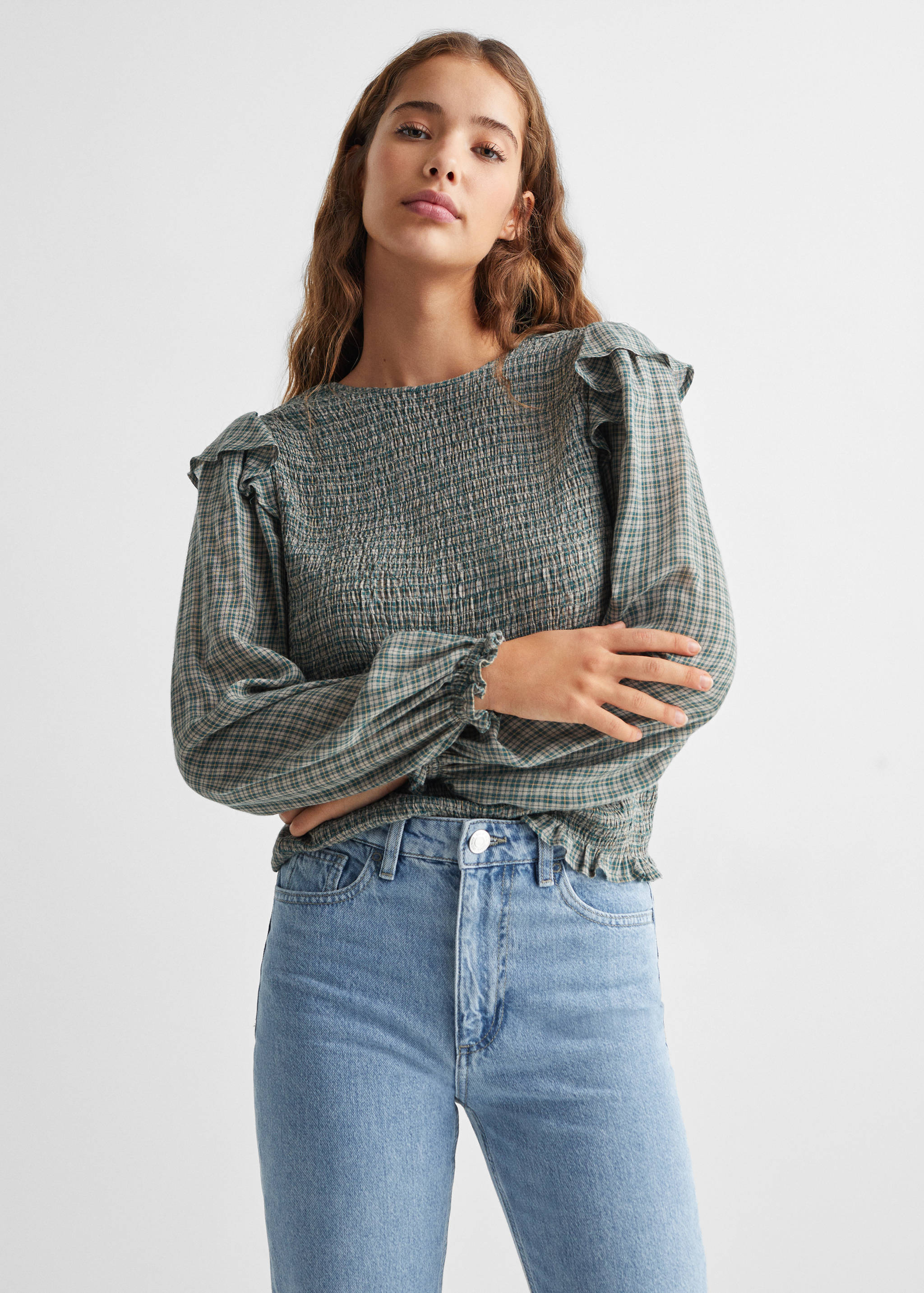 Vaqueros Mom-fit - Plano medio