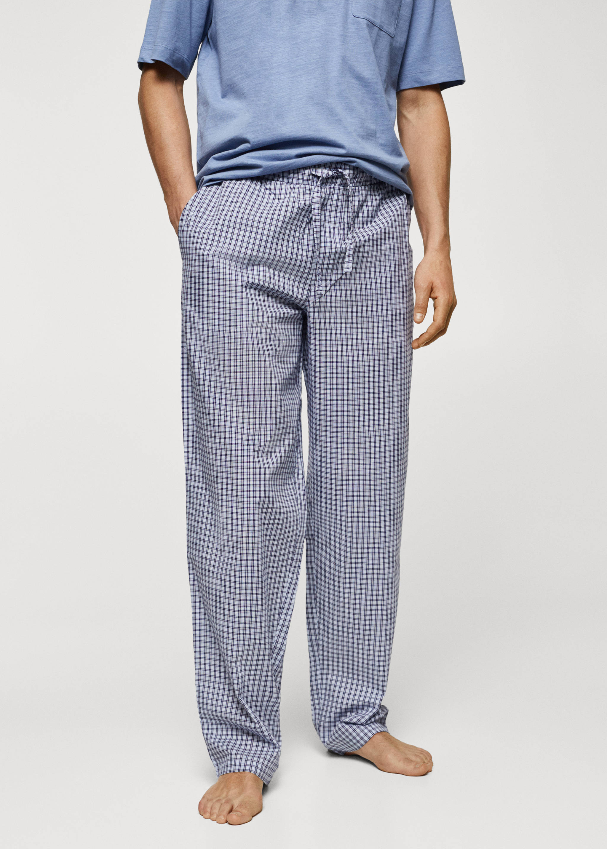 Check cotton pyjama pack - Medium plane