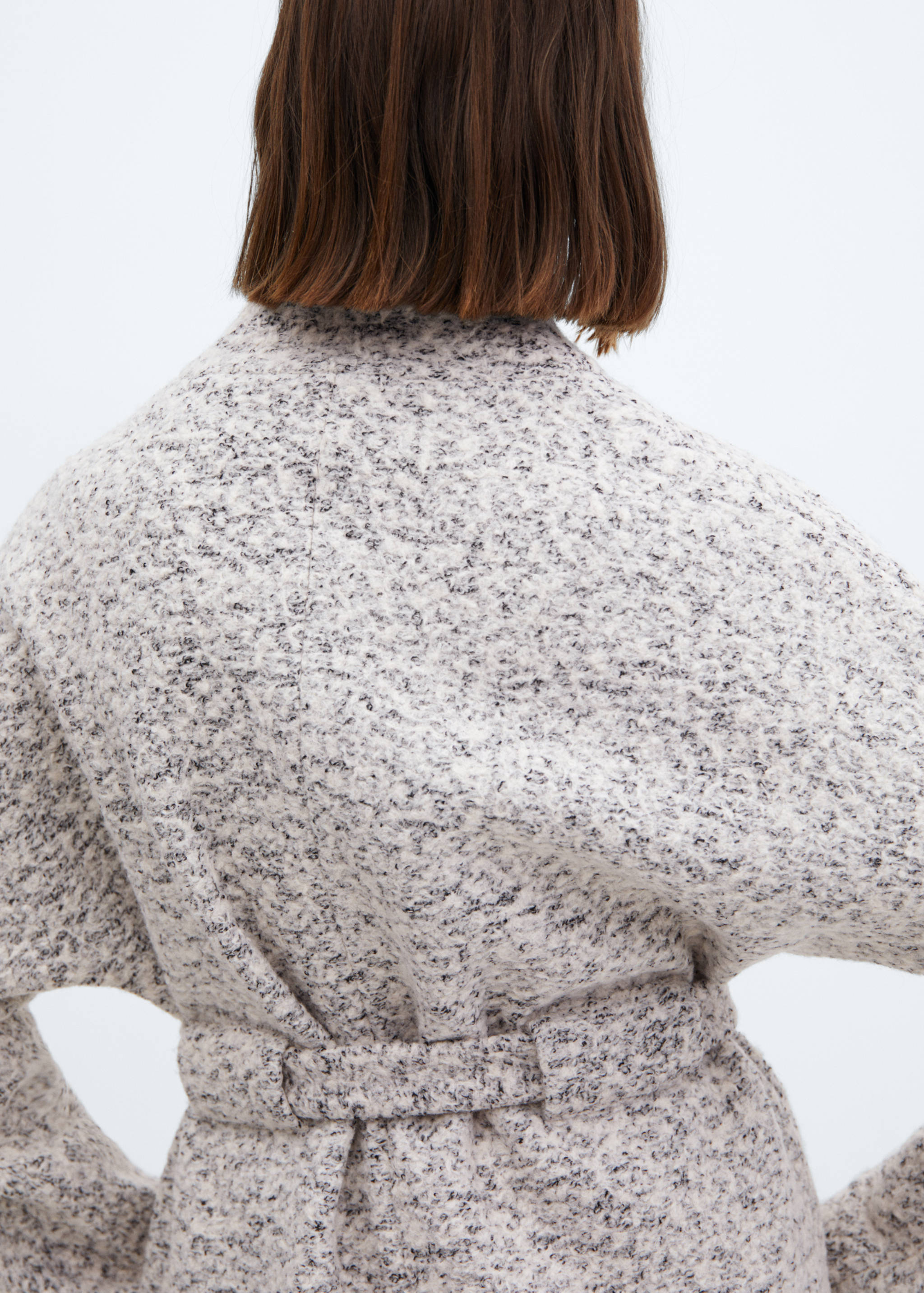 Wool-blend jacket with belt - Details of the article 4