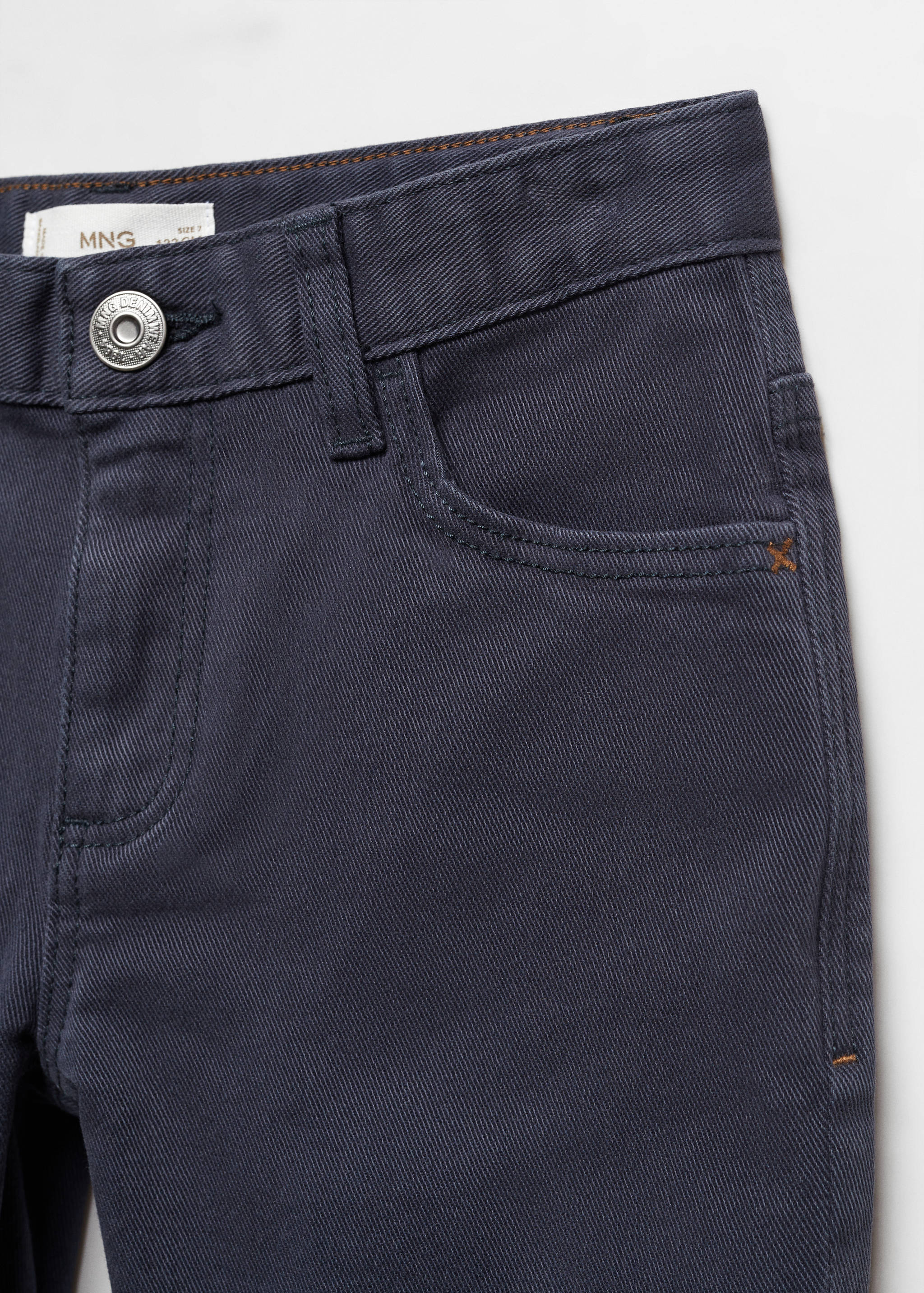 Straight-fit cotton trousers - Details of the article 8