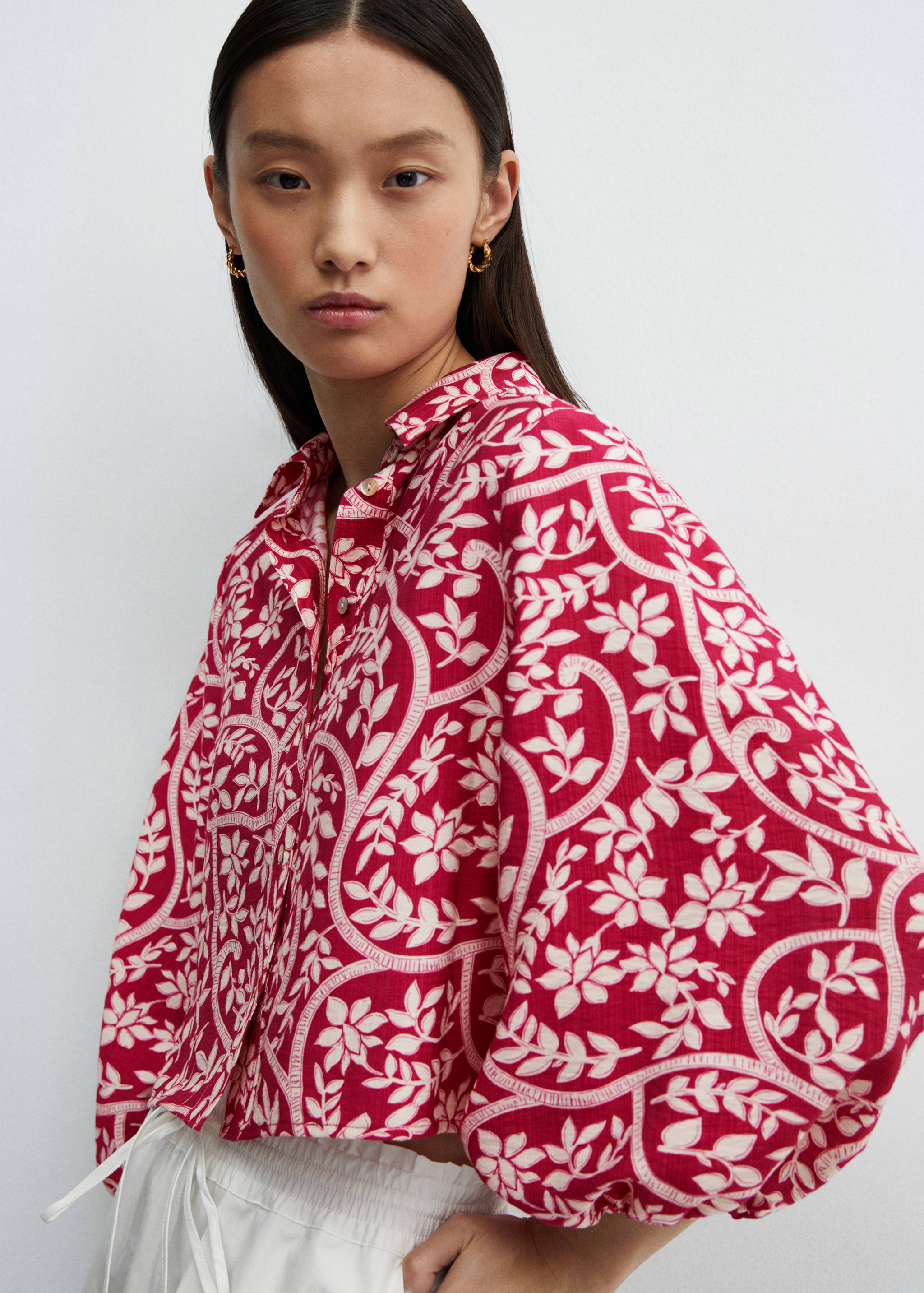 Floral print shirt - Medium plane