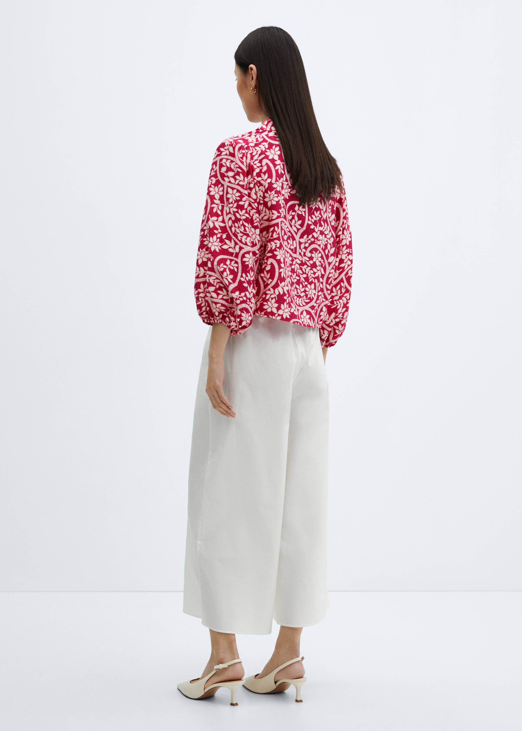Floral print shirt - Reverse of the article