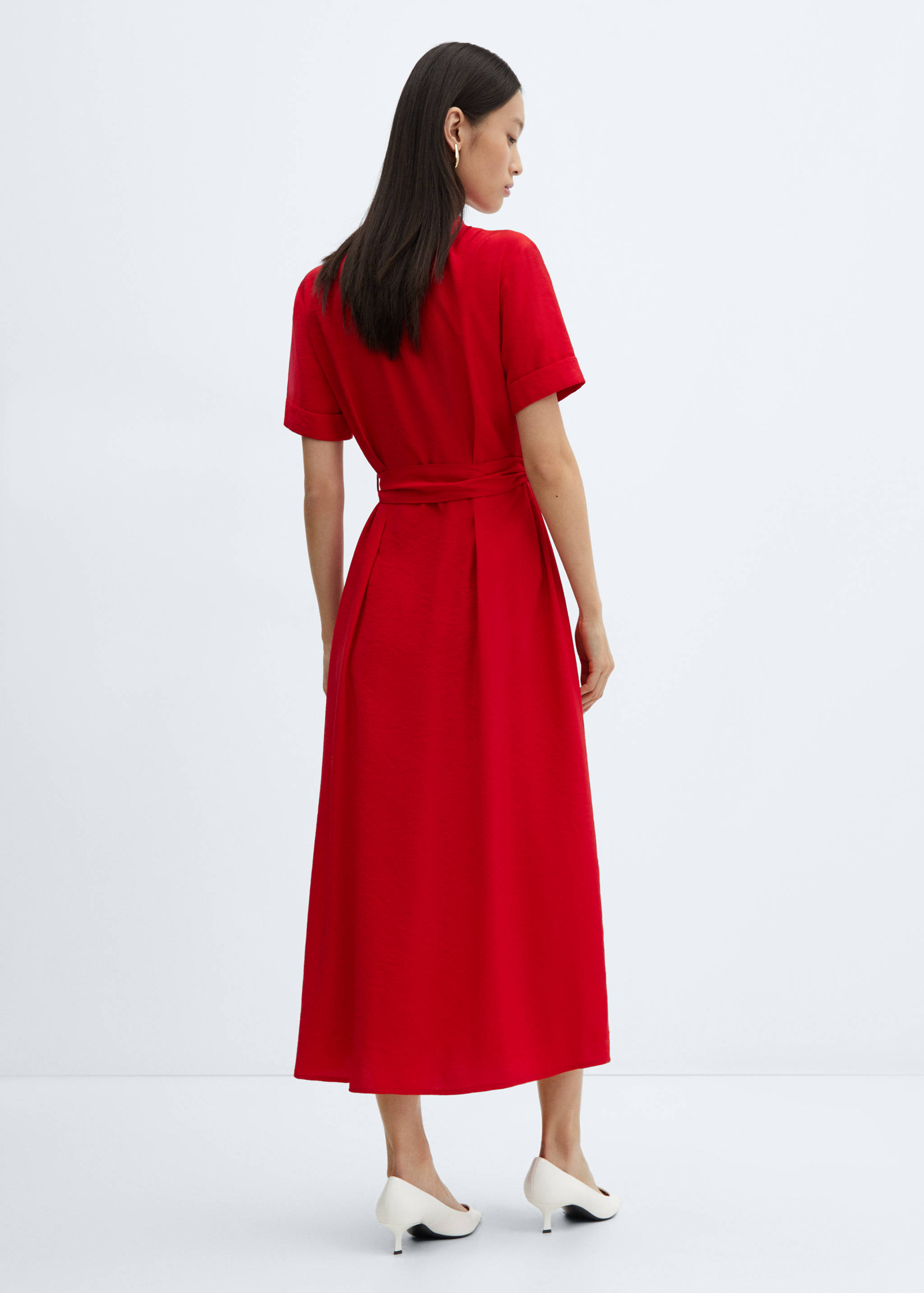 Bow shirt dress - Reverse of the article