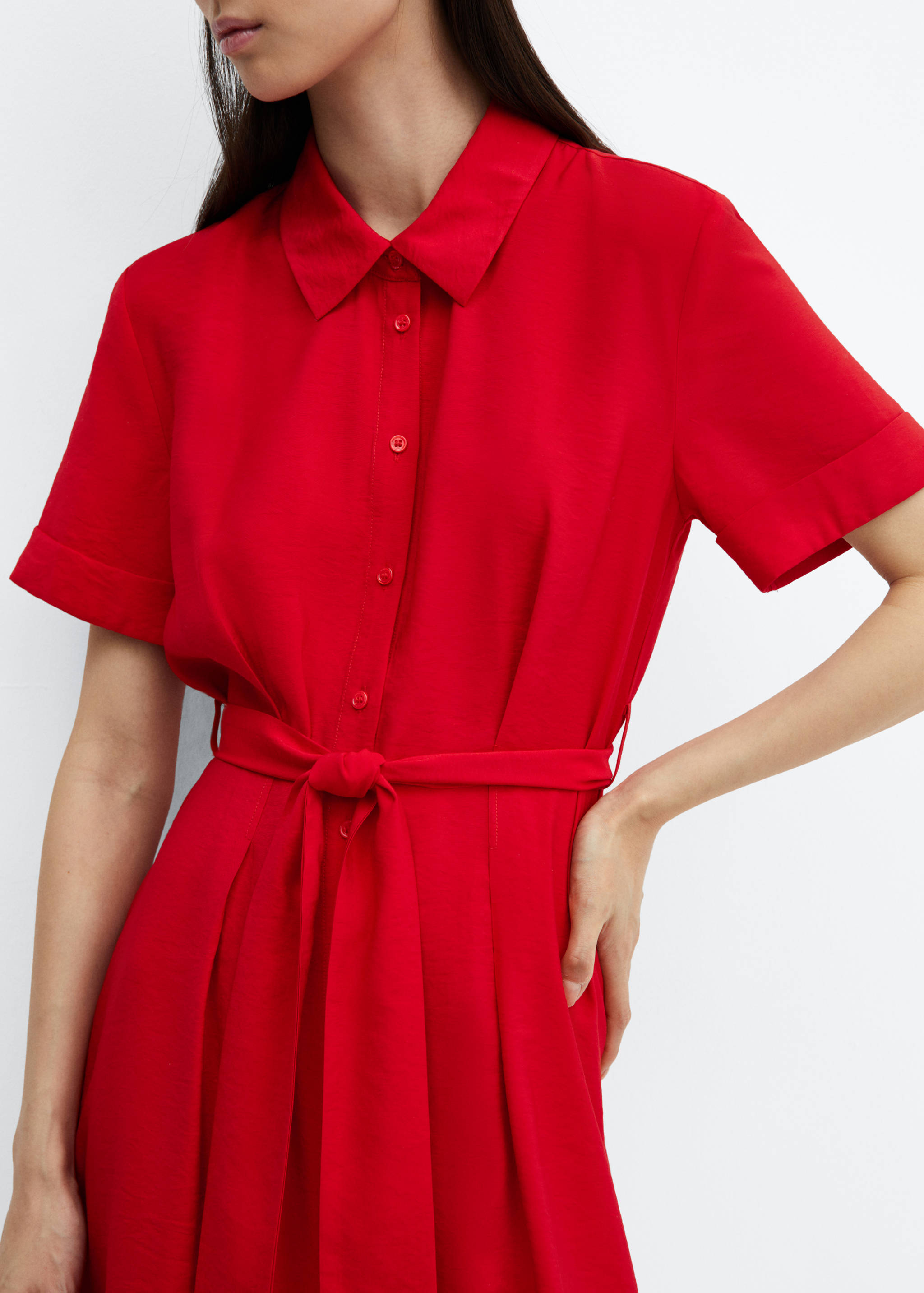 Bow shirt dress - Details of the article 3