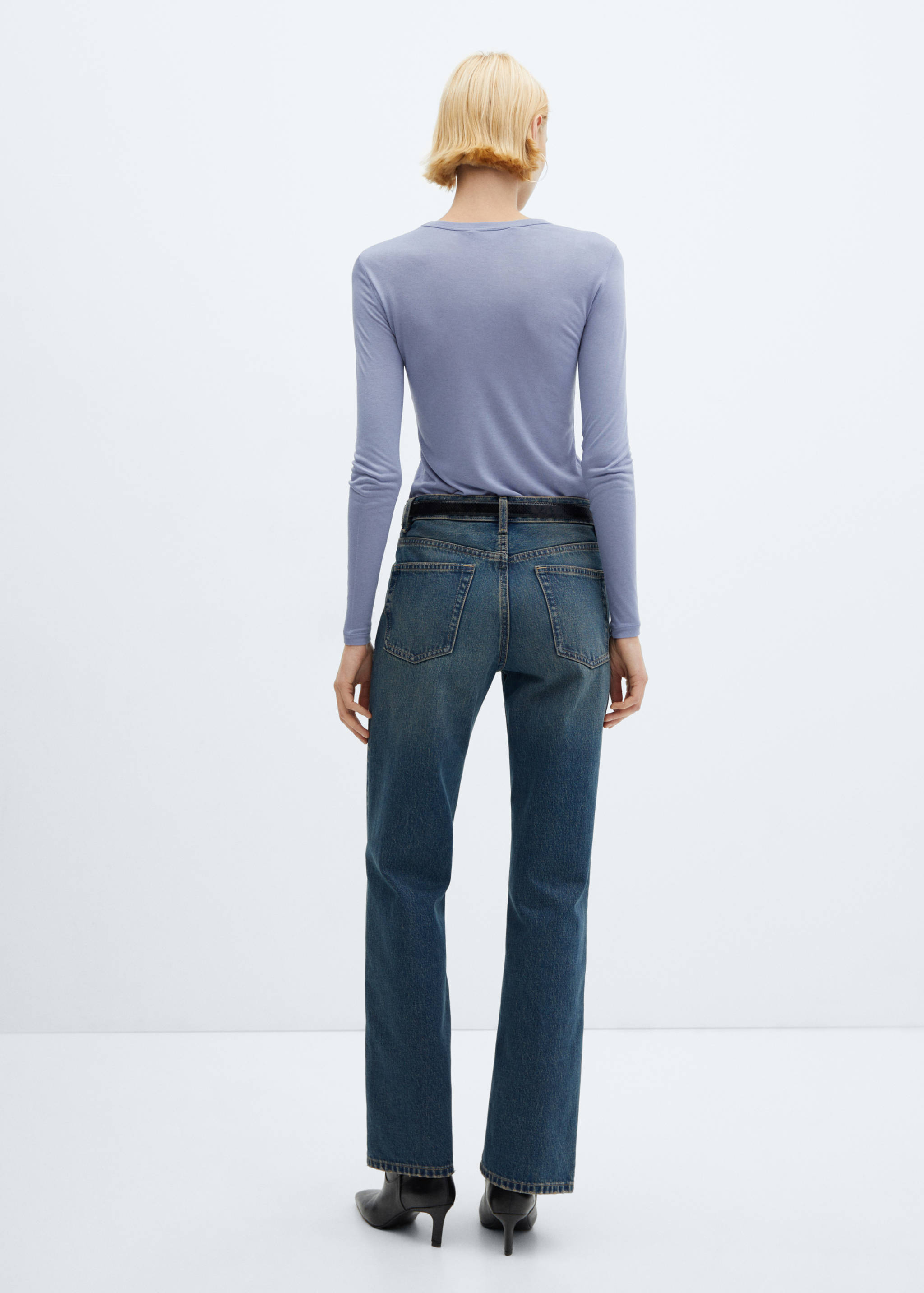 Camiseta manga larga cuello redondo - Reverso del artículo