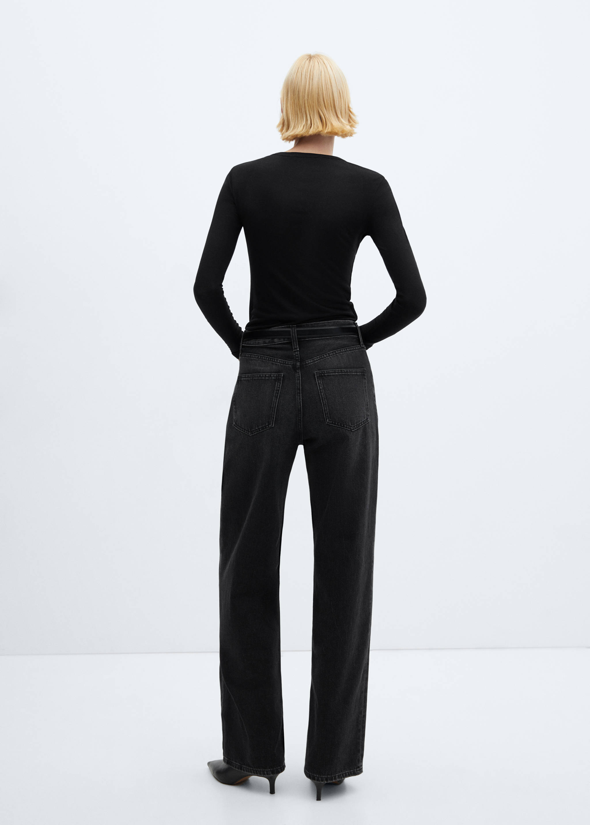 Camiseta manga larga cuello redondo - Reverso del artículo