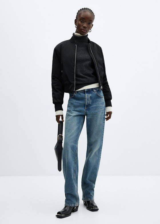 Oversize bomber ceket