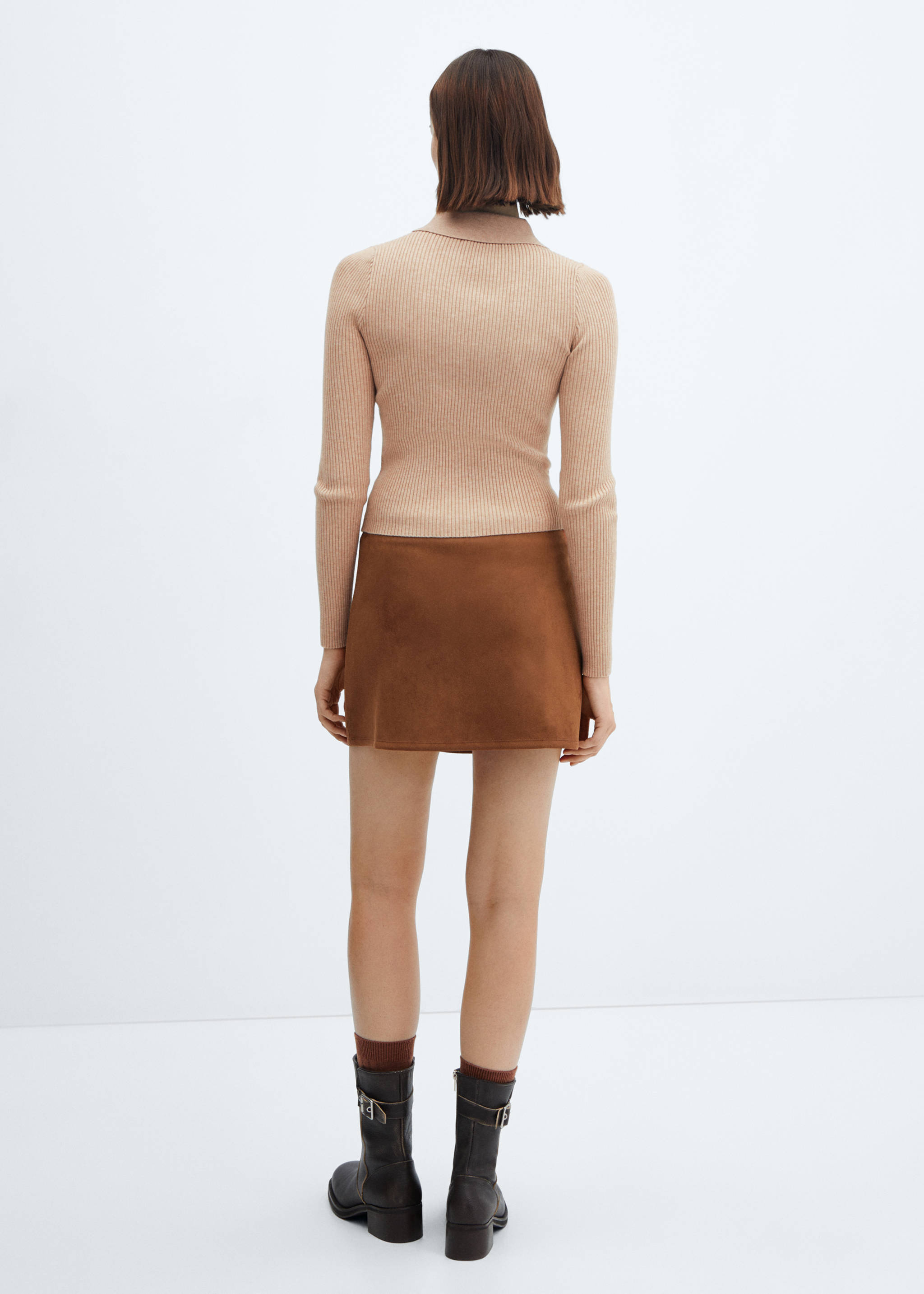 Pull-over col polo V ouverture - Verso de l’article