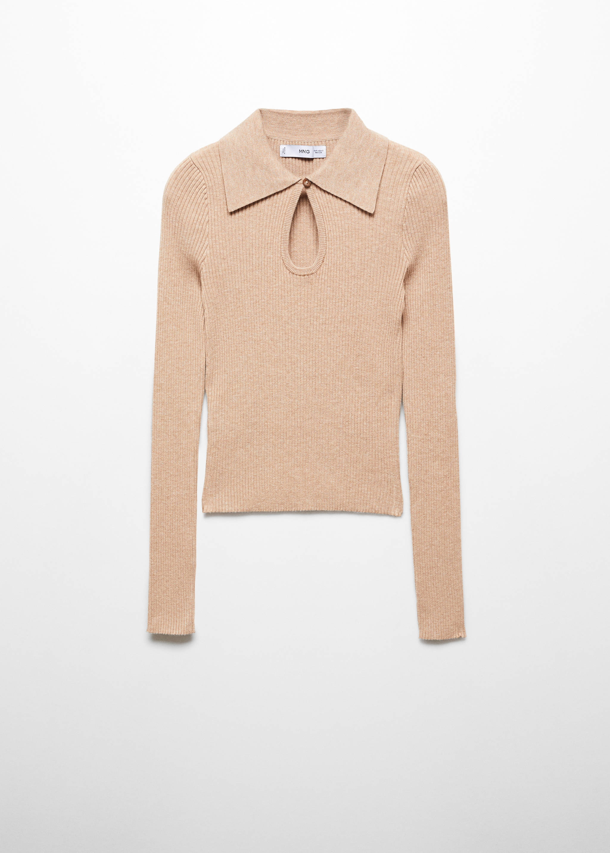 Pull-over col polo V ouverture - Article sans modèle