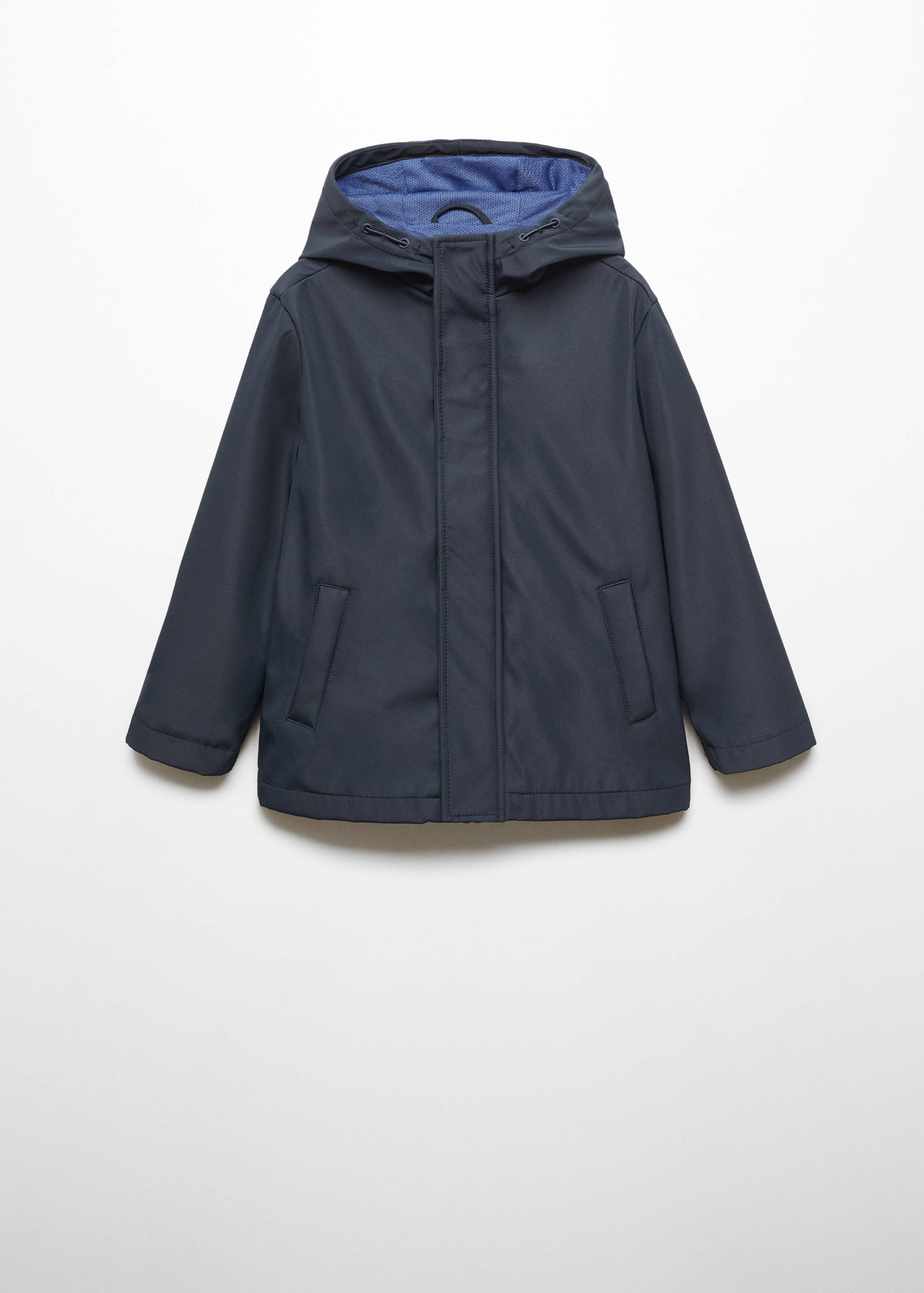 Hooded water-repellent barn jacket - Article without model