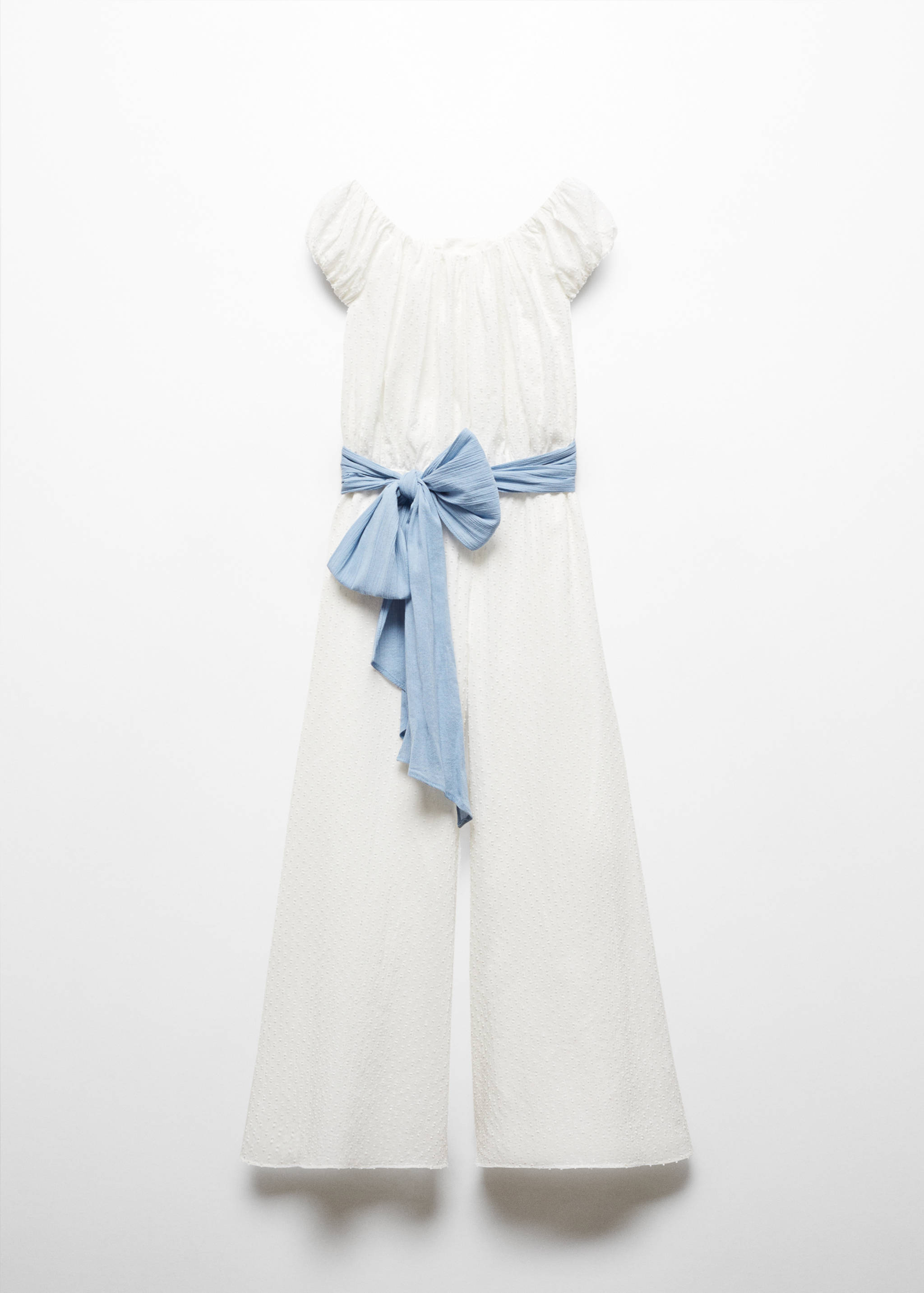 薄纱圆点连身裤 - null