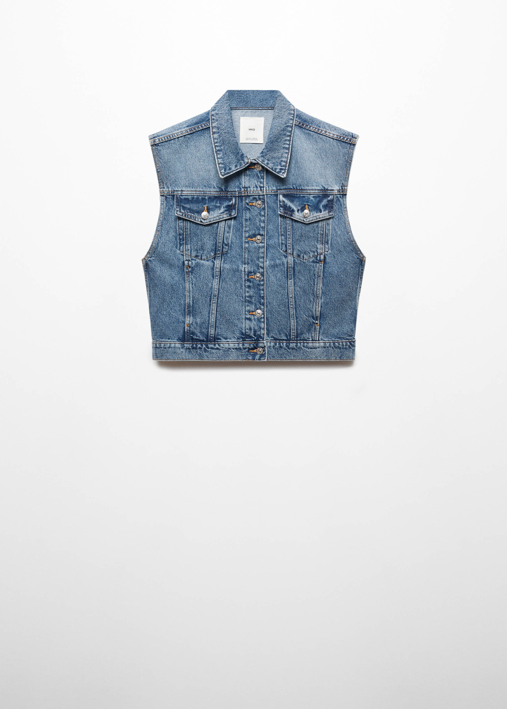 Chaleco denim oversize - Artículo sin modelo