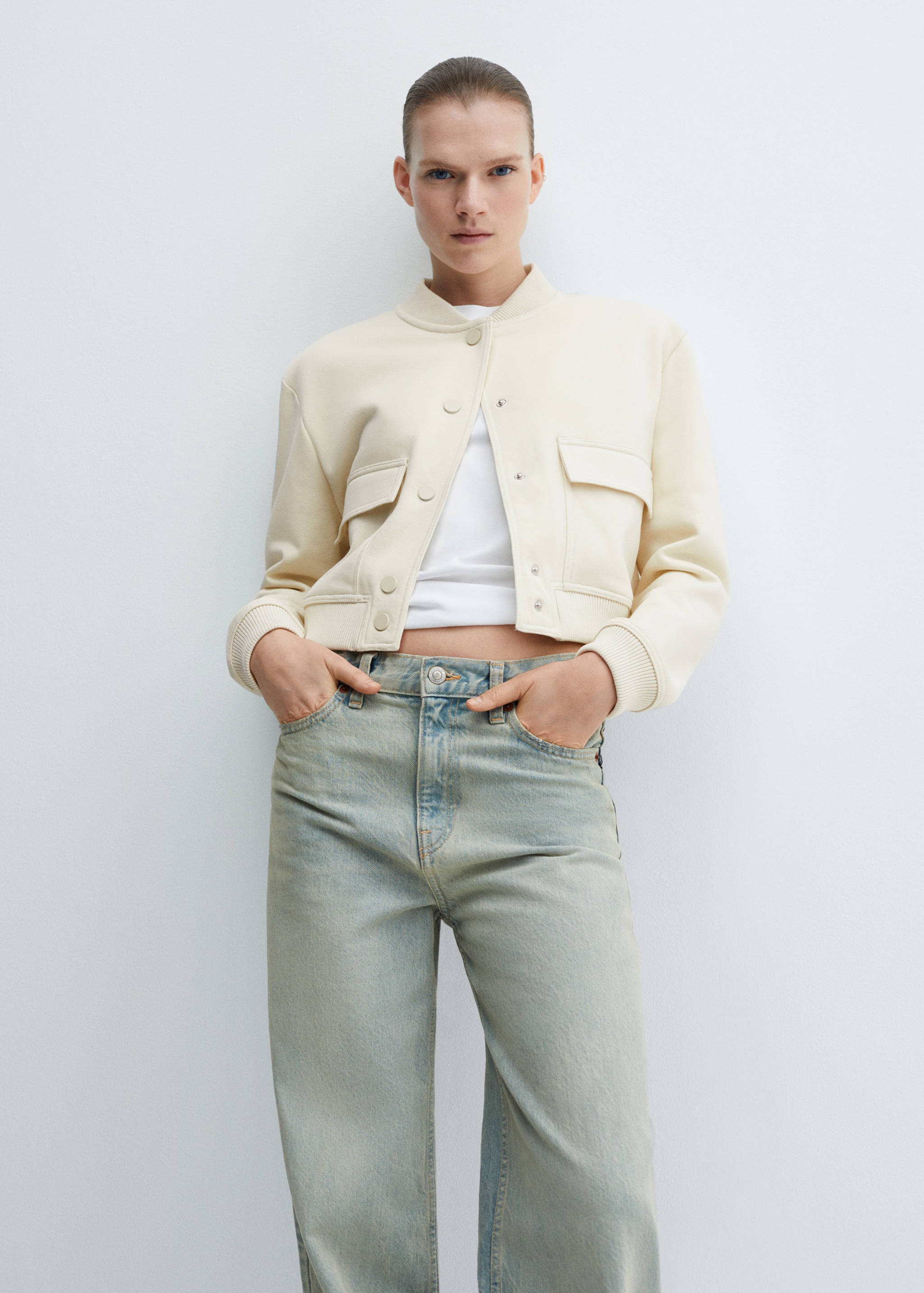 Veste bomber coton - Plan moyen