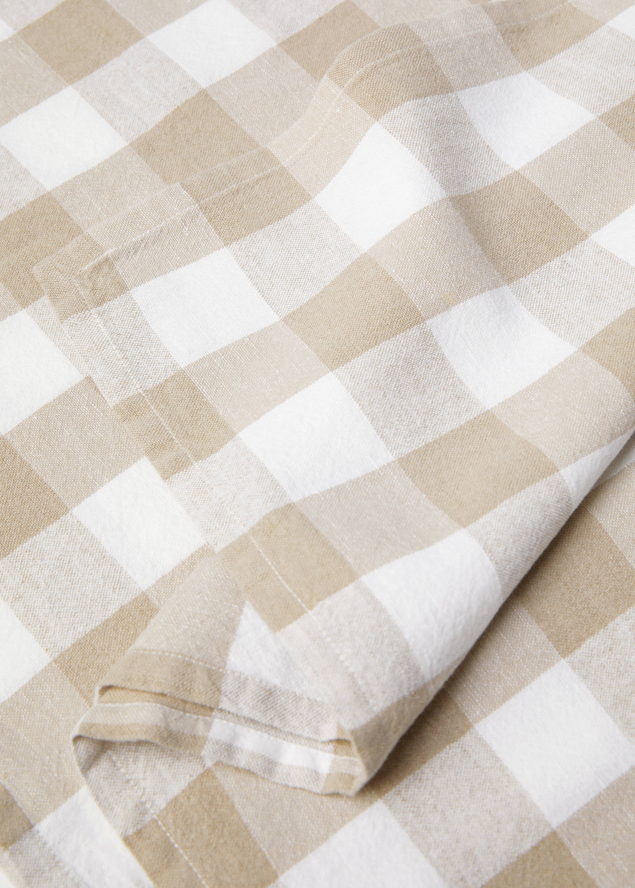 Nappe coton lin vichy 170x250 cm - Détail de l'article 1