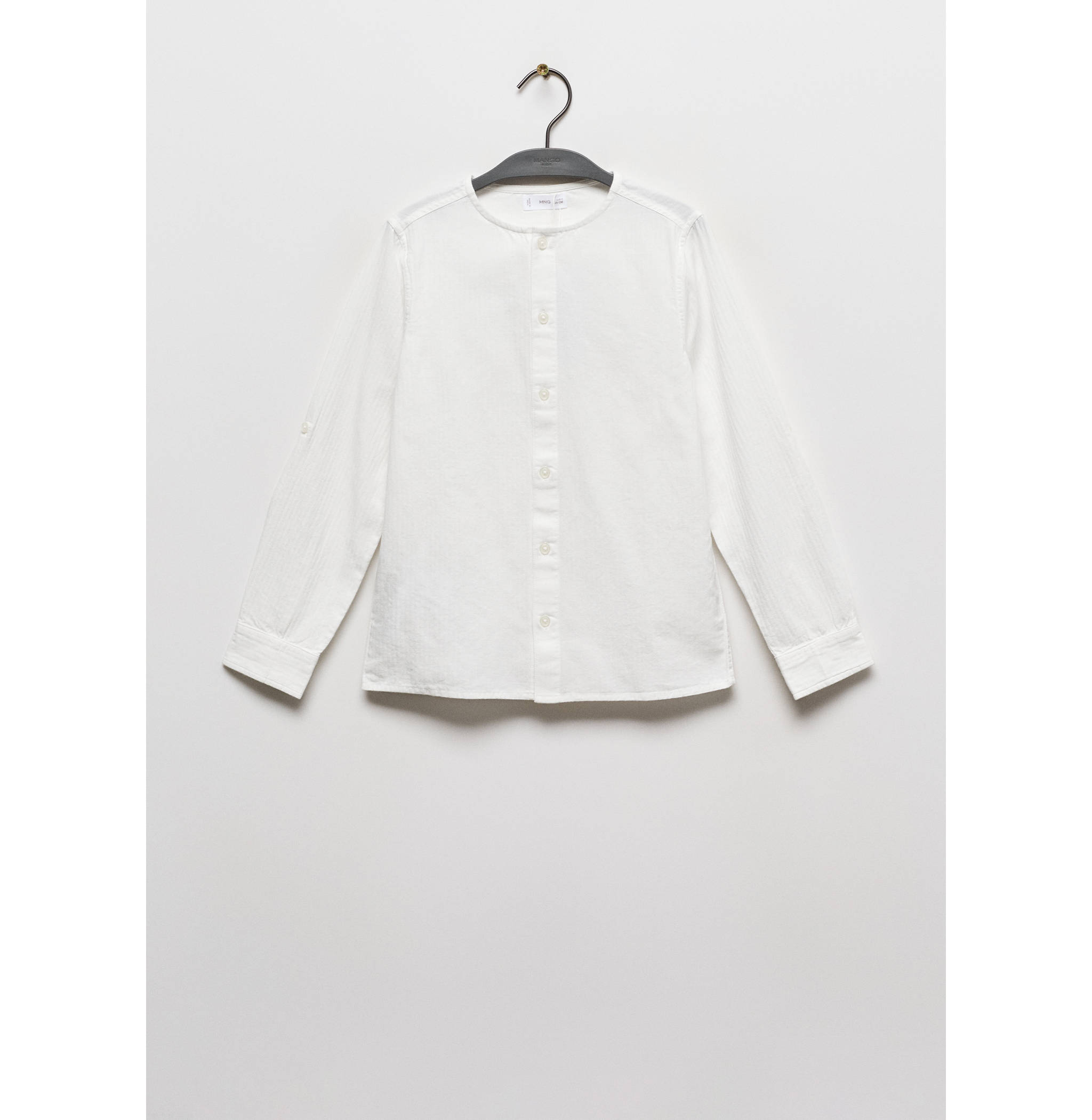 Chemise coton col rond - Article sans modèle