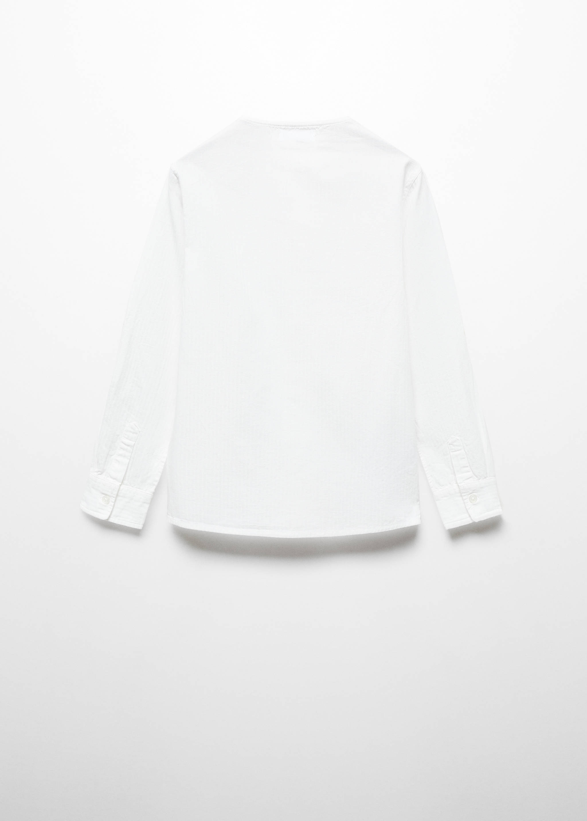 Chemise coton col rond - Verso de l’article
