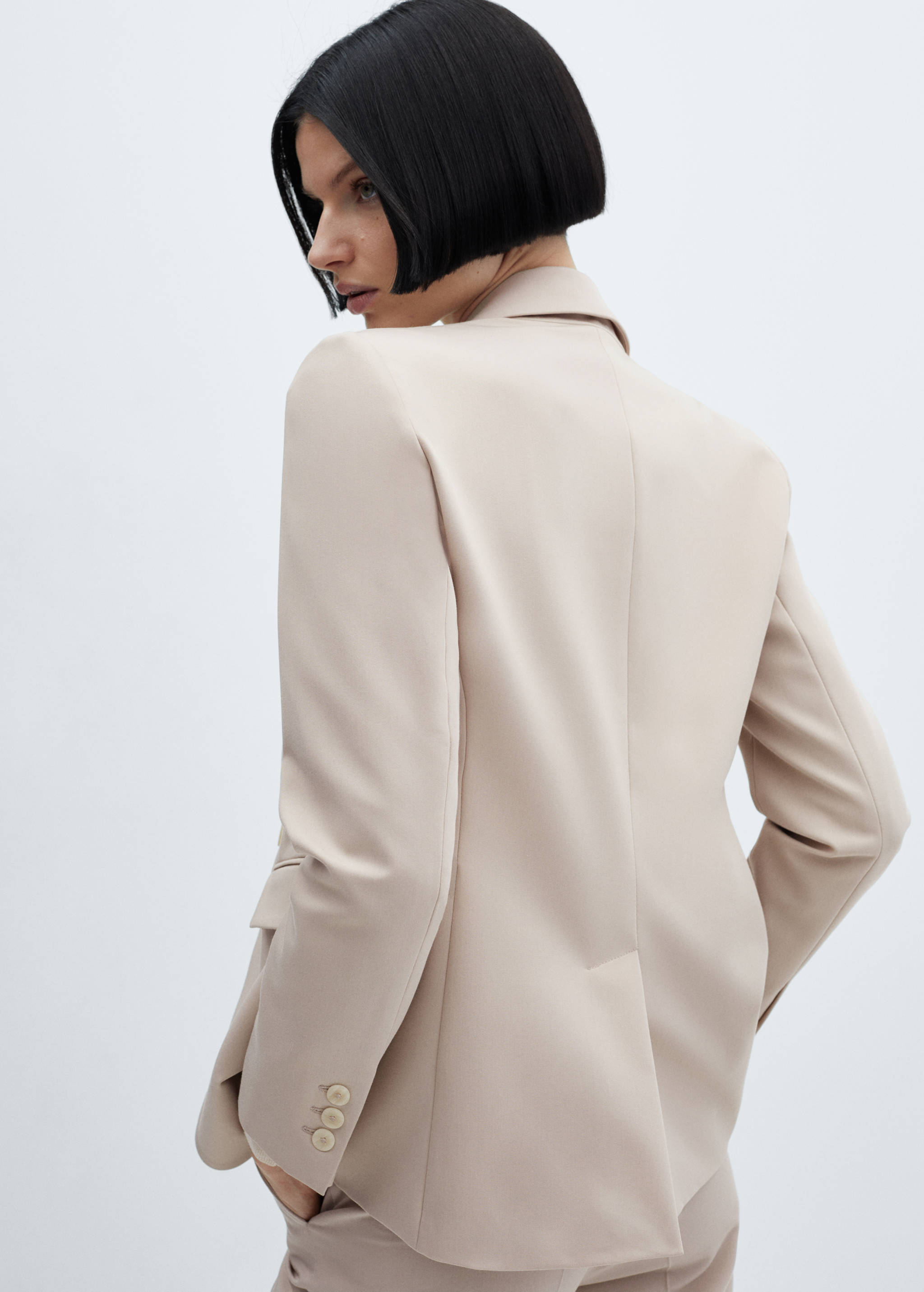 Veste costume cintrée - Verso de l’article