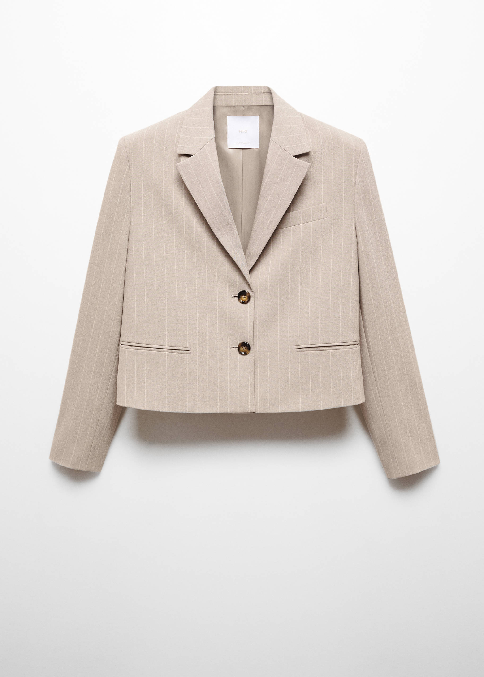 Crop krijtstreepblazer - Artikel zonder model