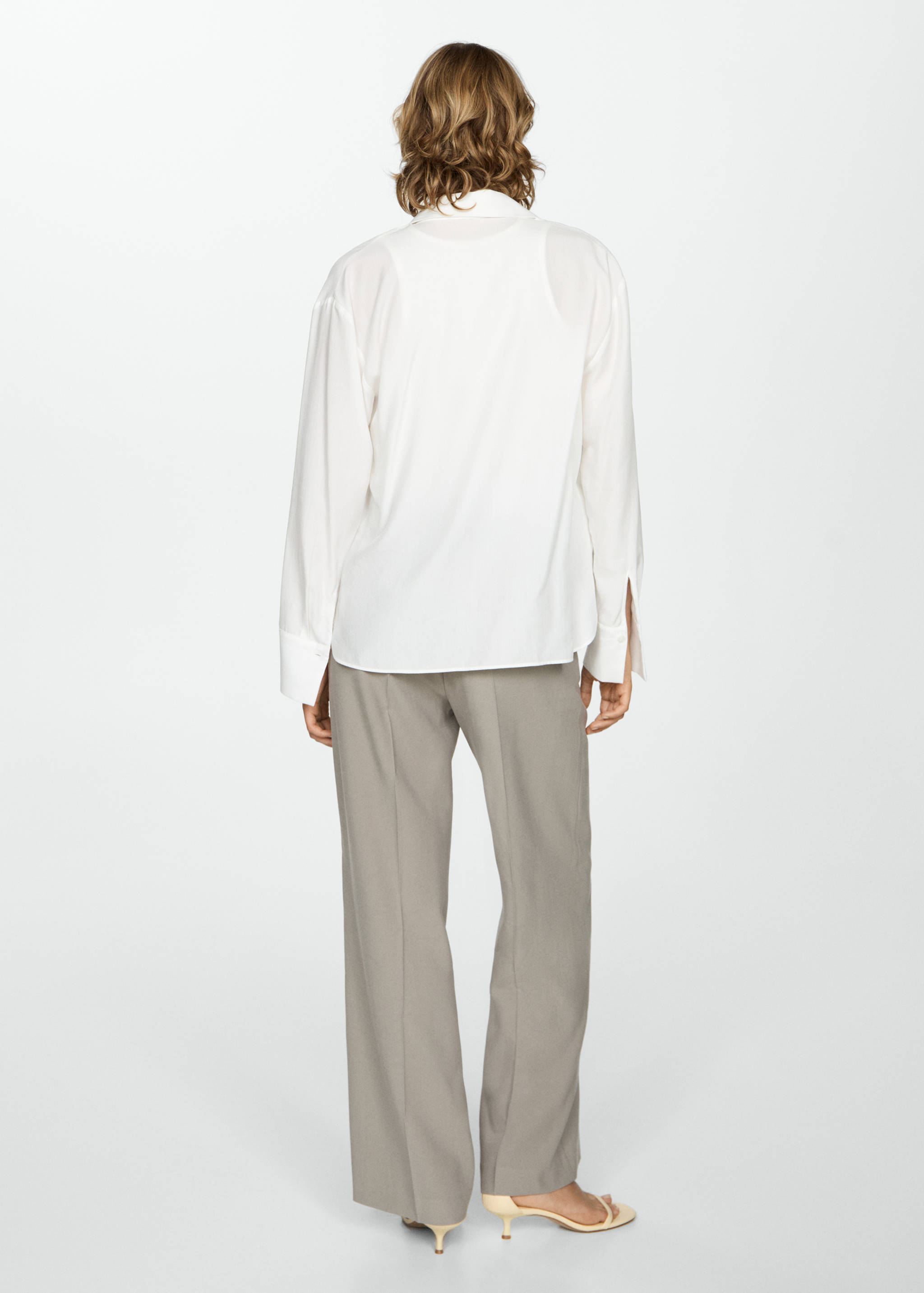 Camisa fluida lyocell - Reverso del artículo