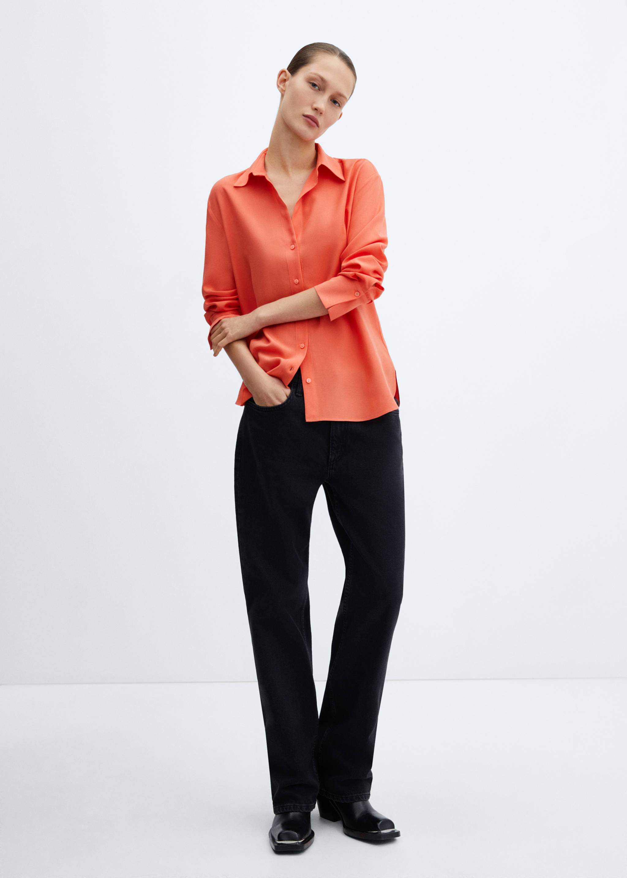 Camisa fluida lyocell - Plano general