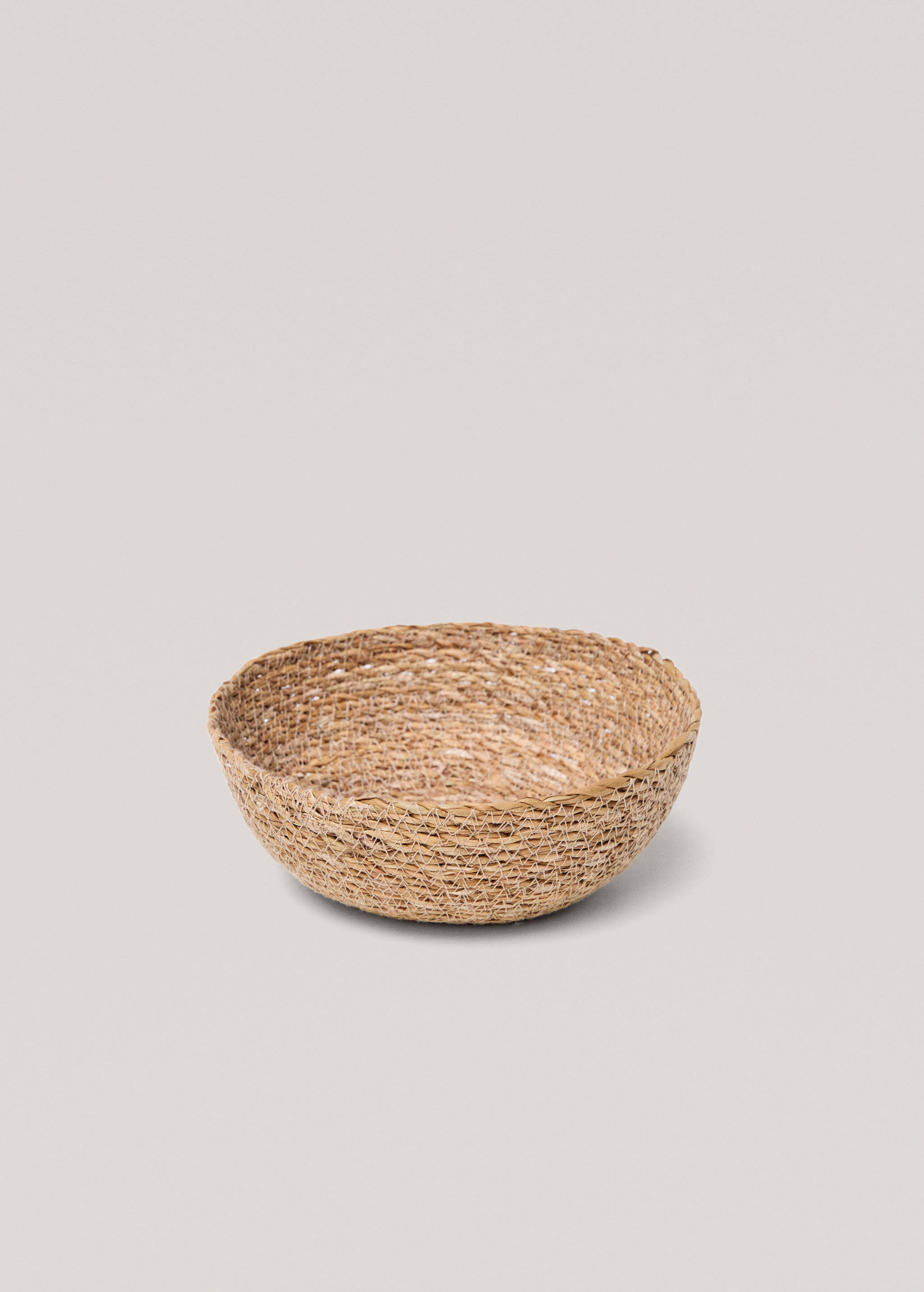 Καλάθι στρογγυλό φυσικές ίνες 20x7 εκ - Λεπτομέρεια του προϊόντος 2