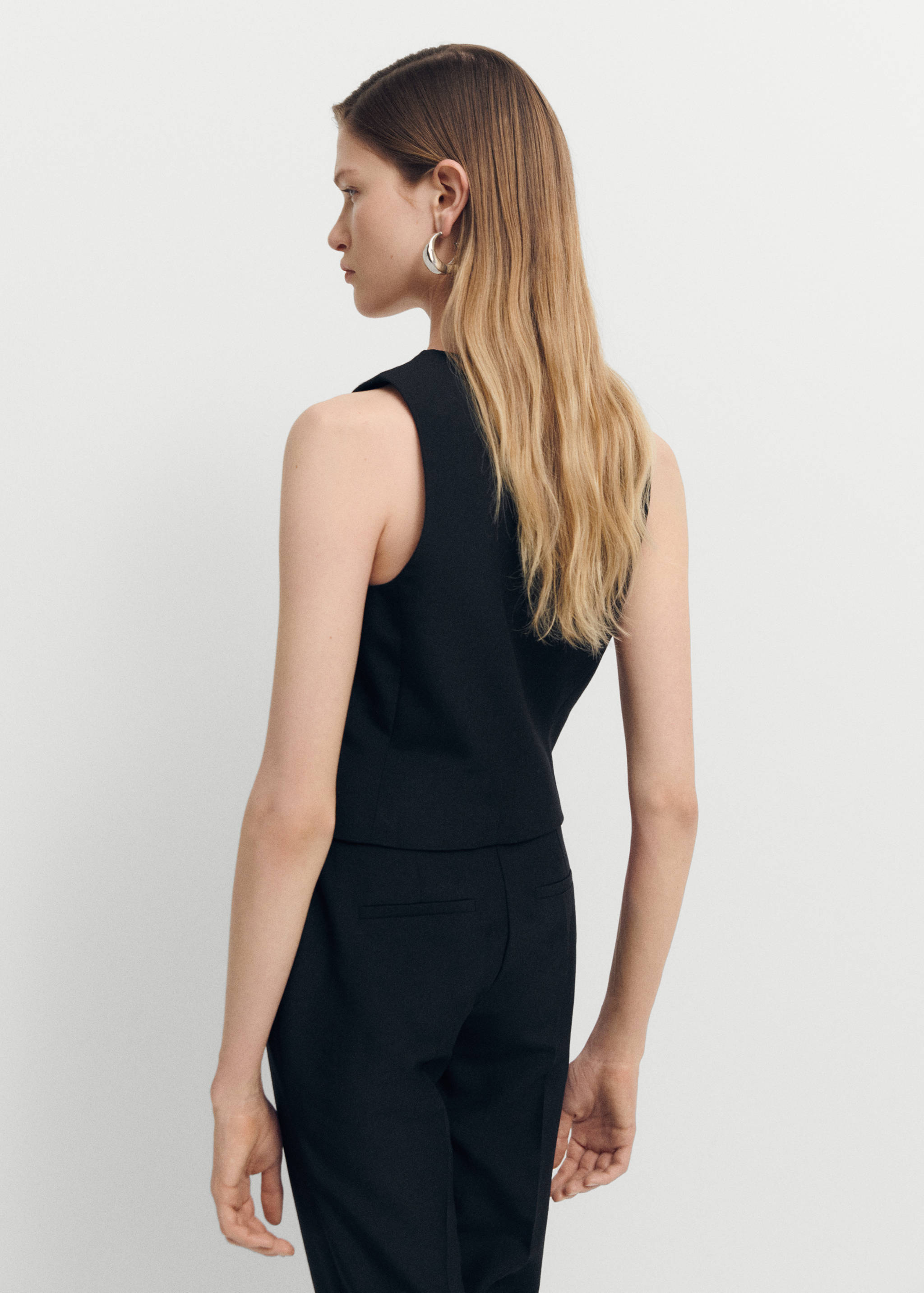 Chaleco traje lana - Reverso del artículo