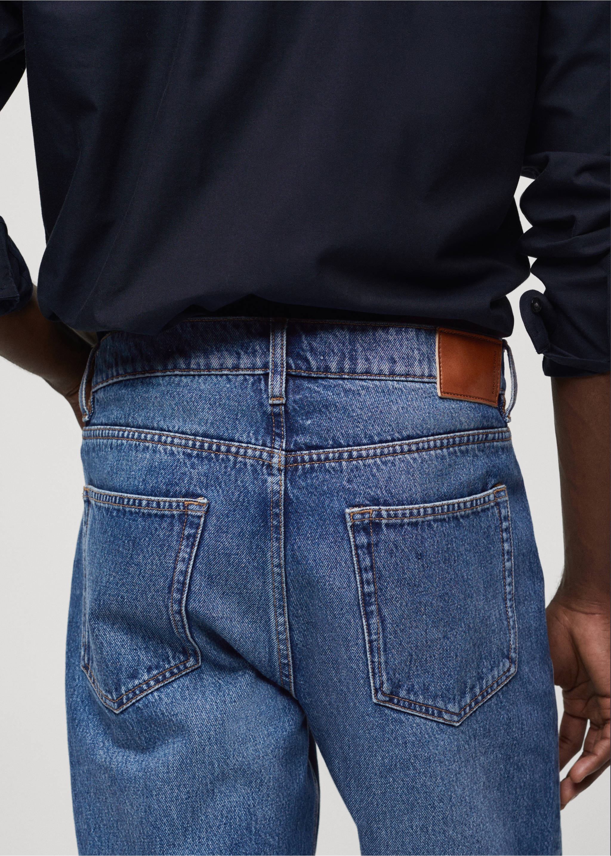 Jeans Bob straight fit - Detalle del artículo 4, Azul oscuro. Ref: 67054442-00.