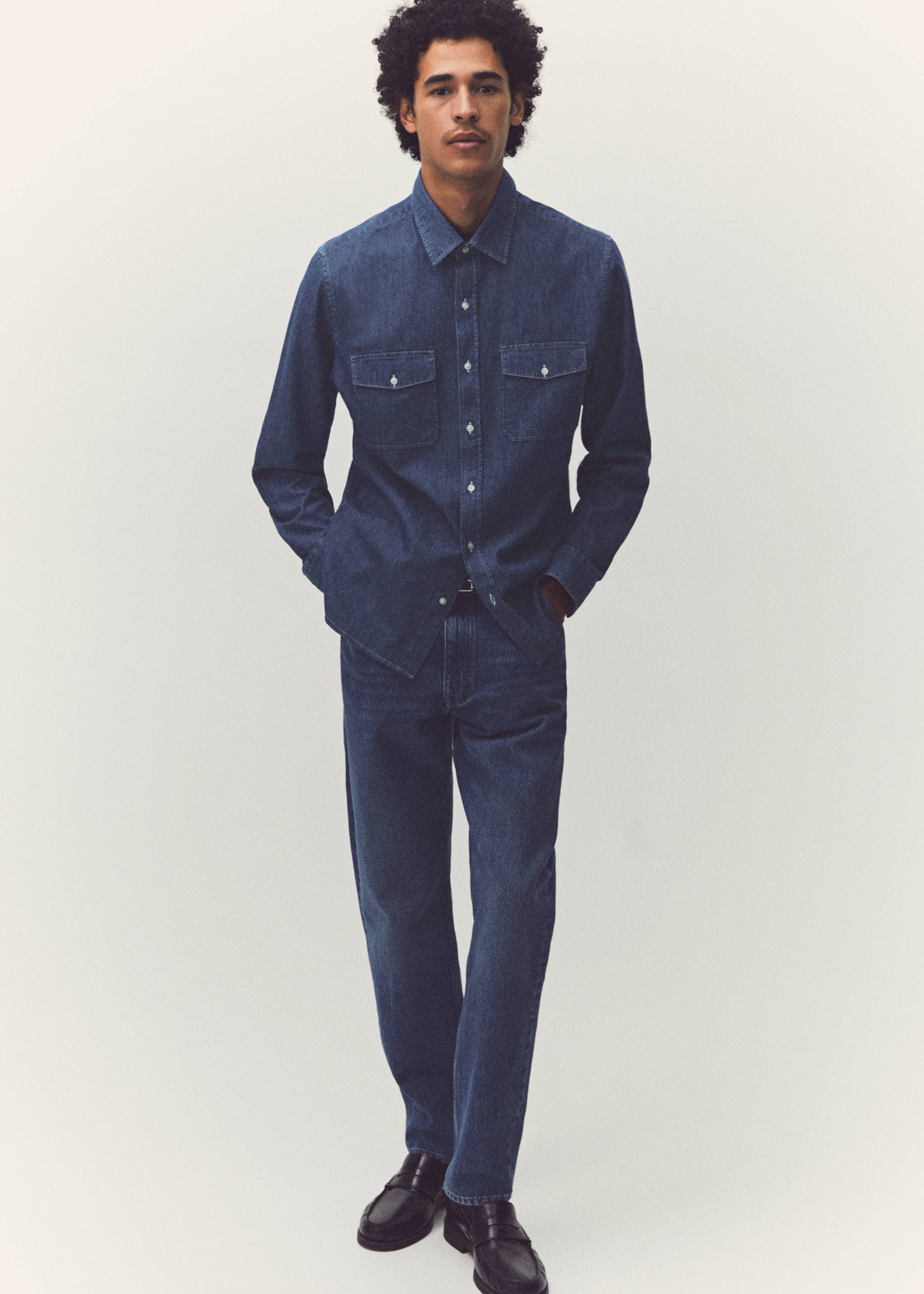 Jeans Bob straight fit - Detalle del artículo 3, Azul oscuro. Ref: 67054442-00.
