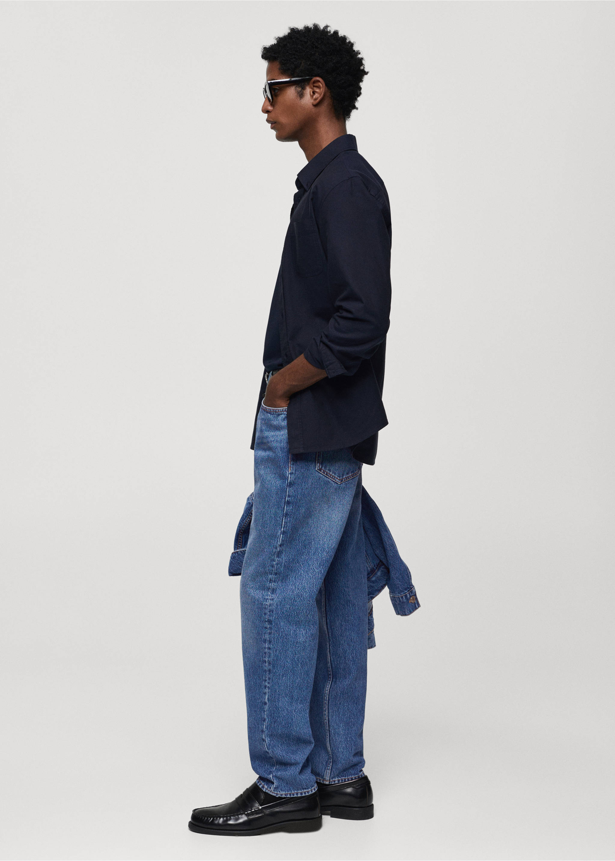 Jeans Bob straight fit - Detalle del artículo 2, Azul oscuro. Ref: 67054442-00.