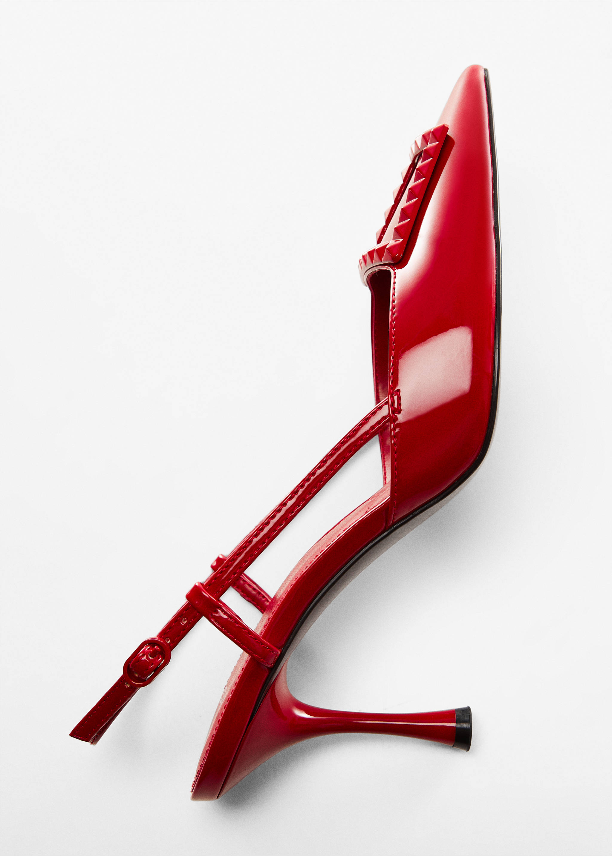 sling back heel shoes - Details of the article 5, Red. Ref: 67054447-00.