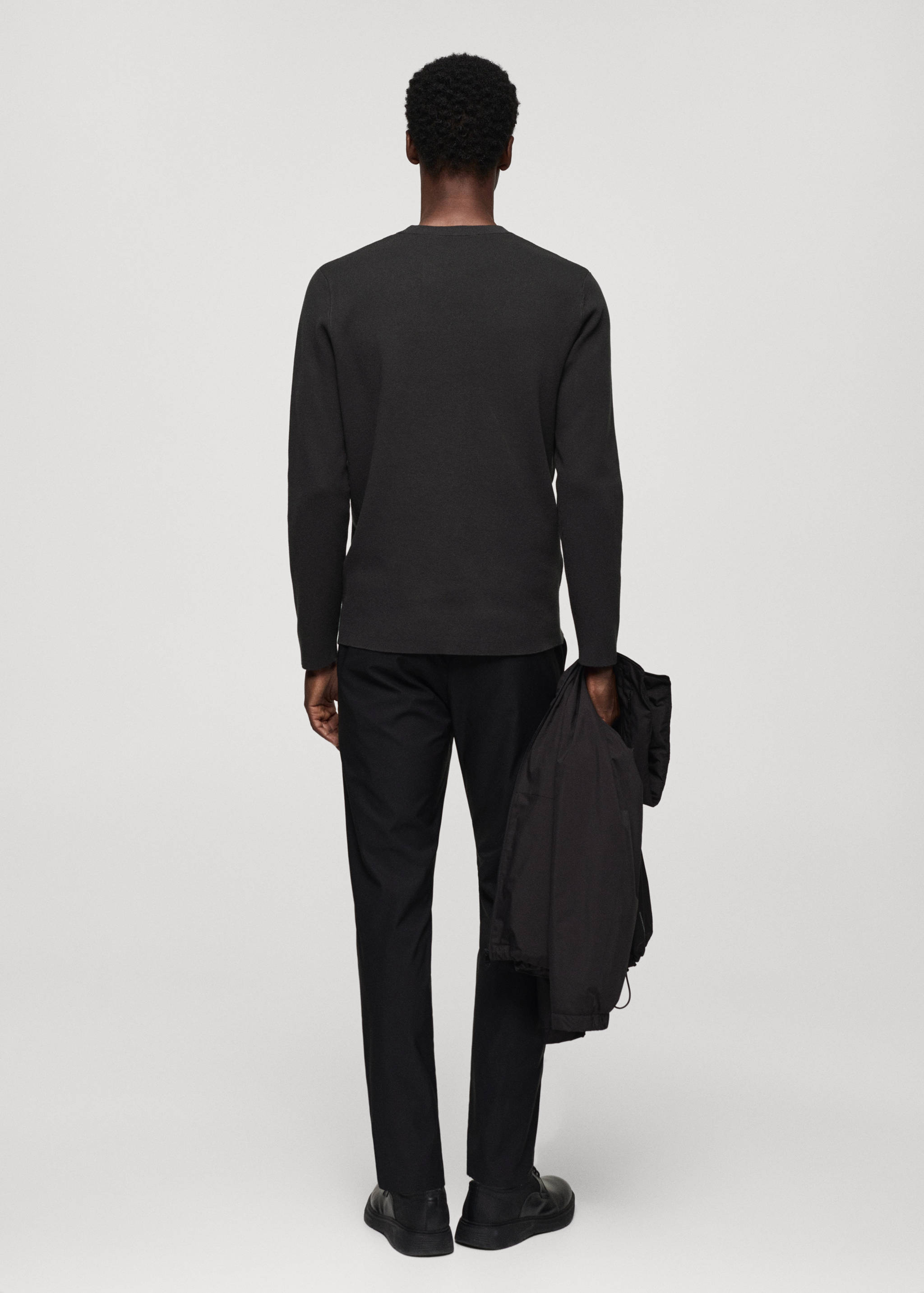 Thermoregulating fine-knit sweater - Reverse of the article