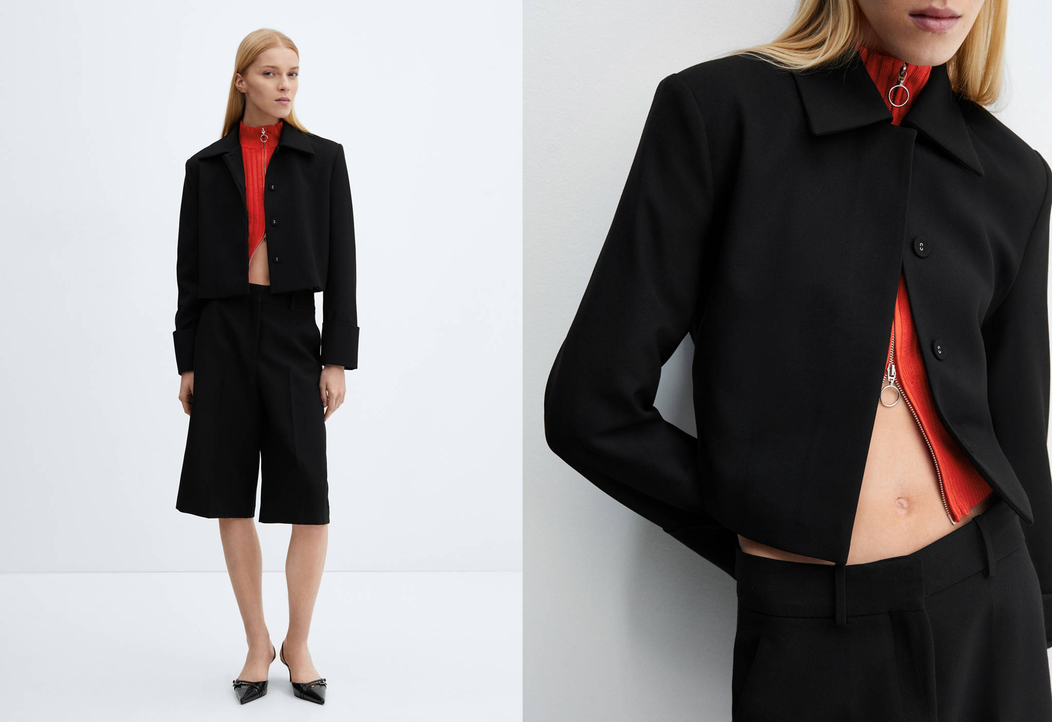 Cropped suit jacket - Panoramic plane