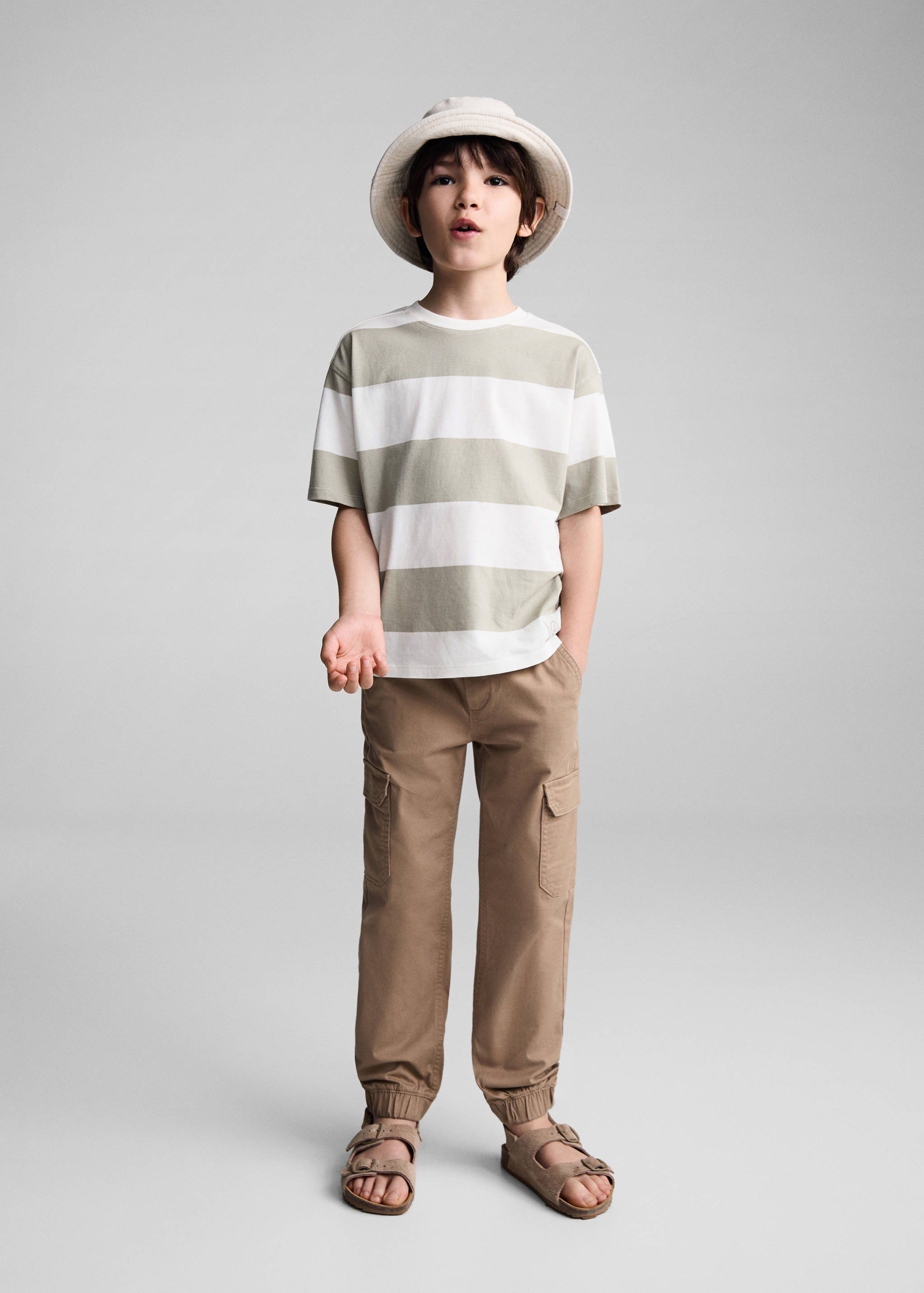 Printed striped T-shirt - General plane