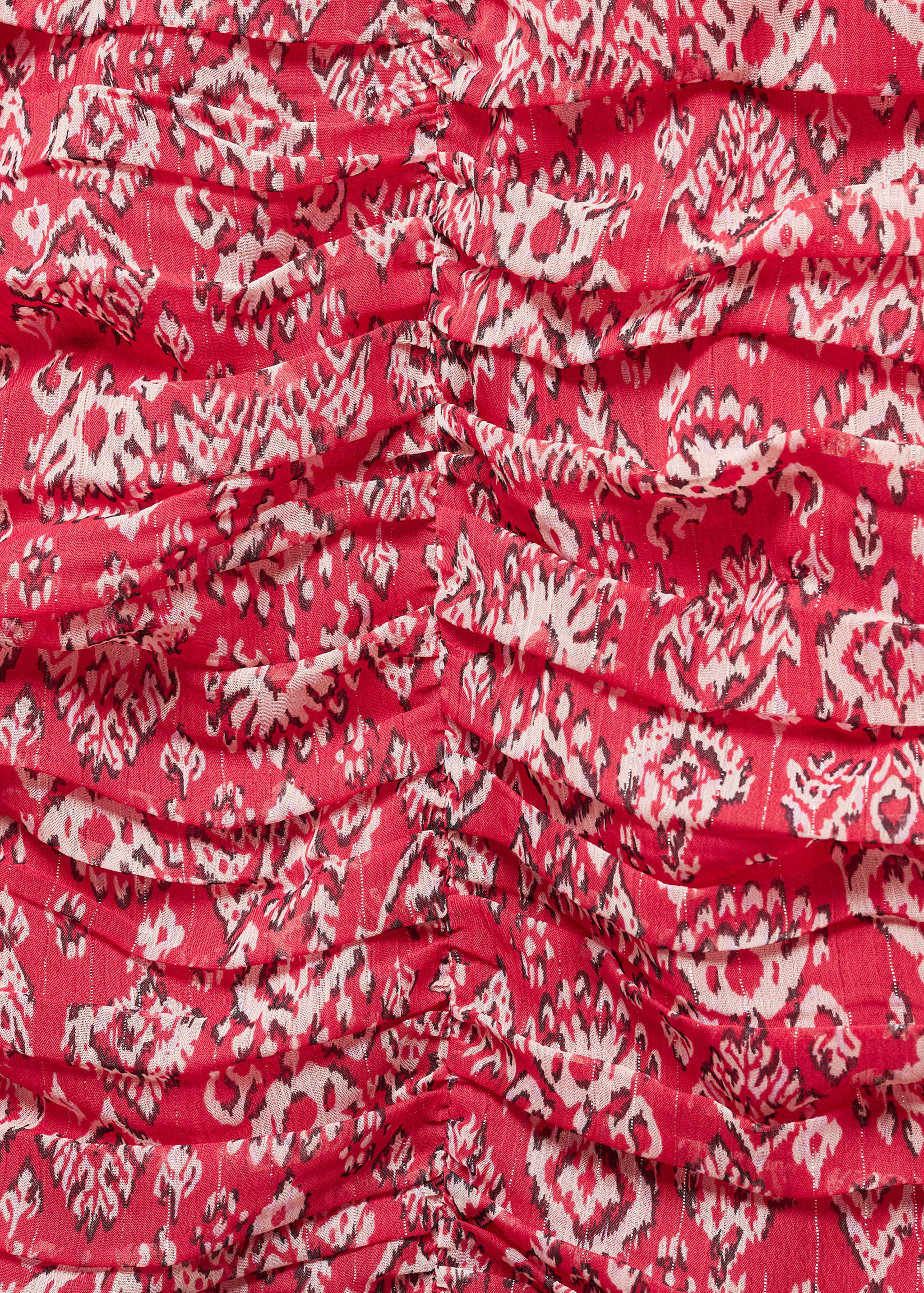 Vestido fruncido estampado - Detalle del artículo 8
