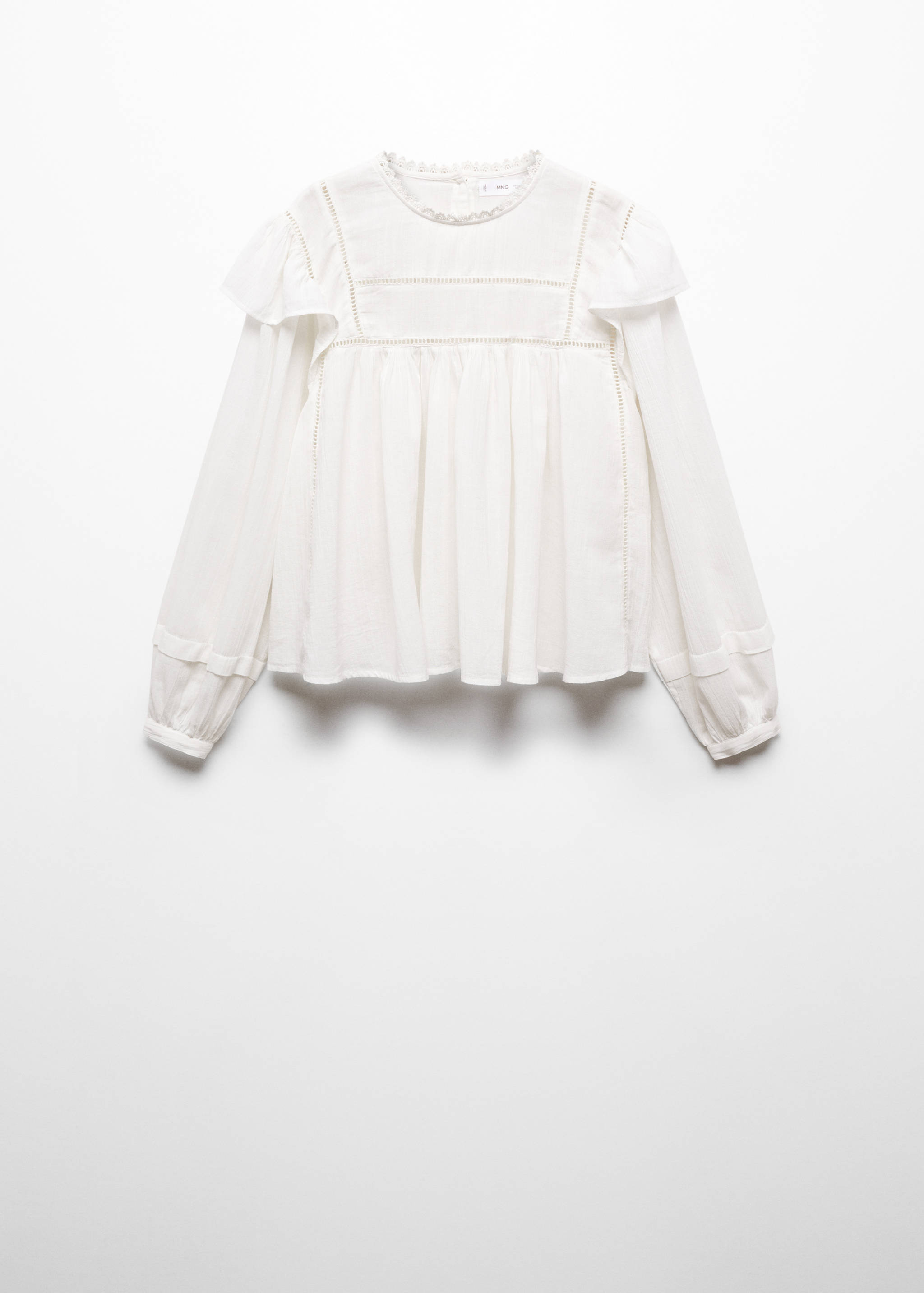 Ruffle cotton blouse - Article without model