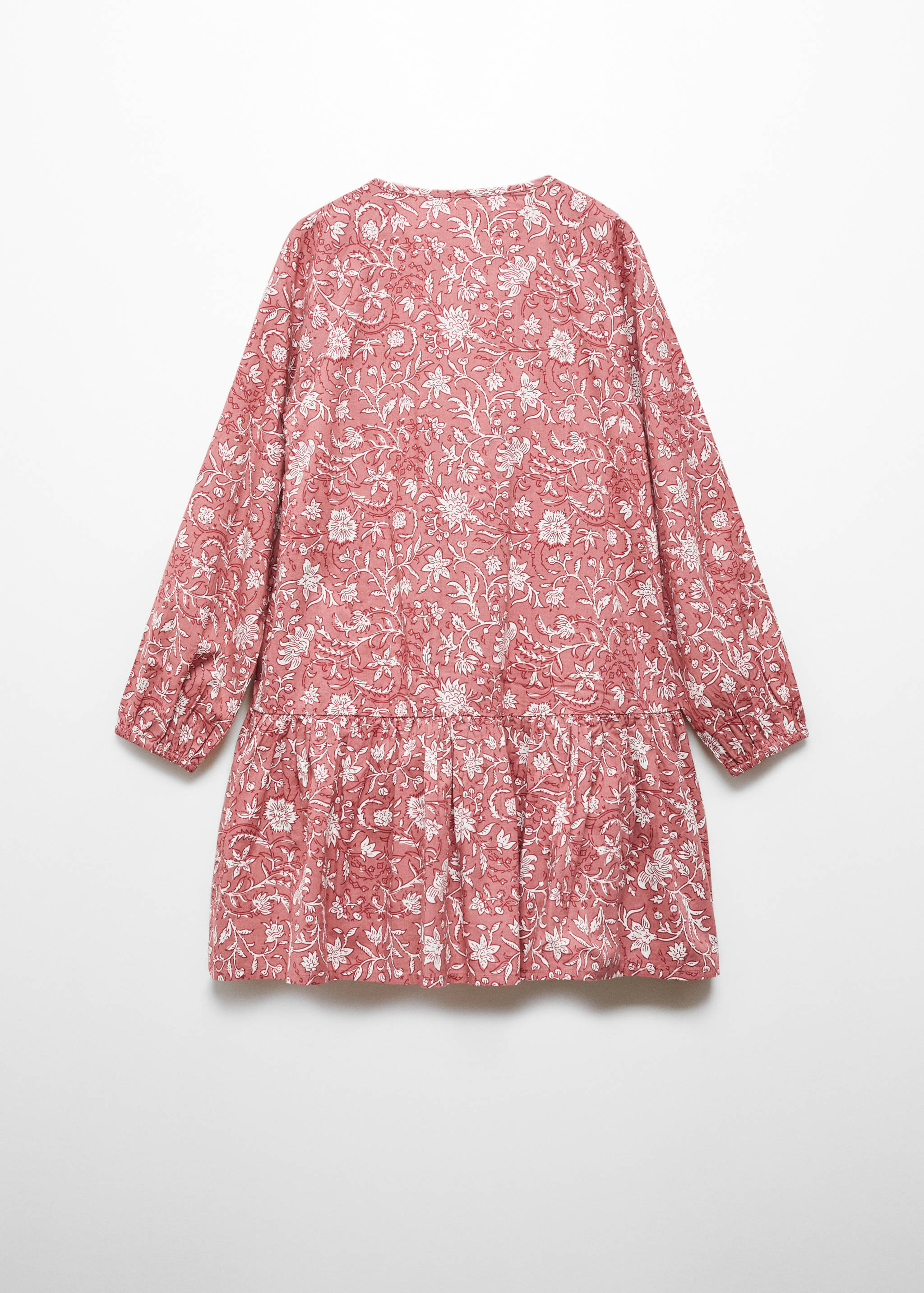 Floral ruffle dress - Reverse of the article