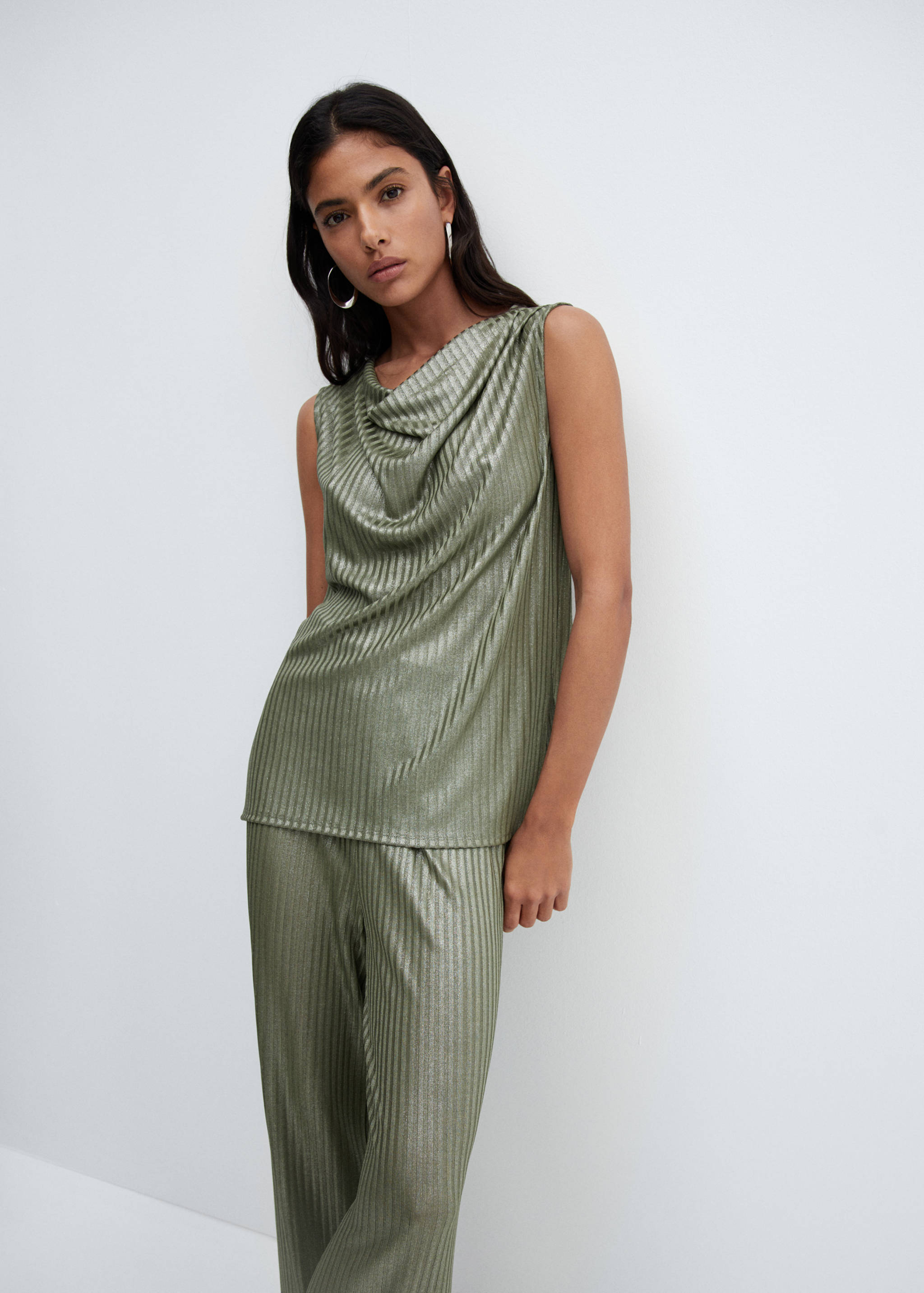 Draped neckline top - Medium plane