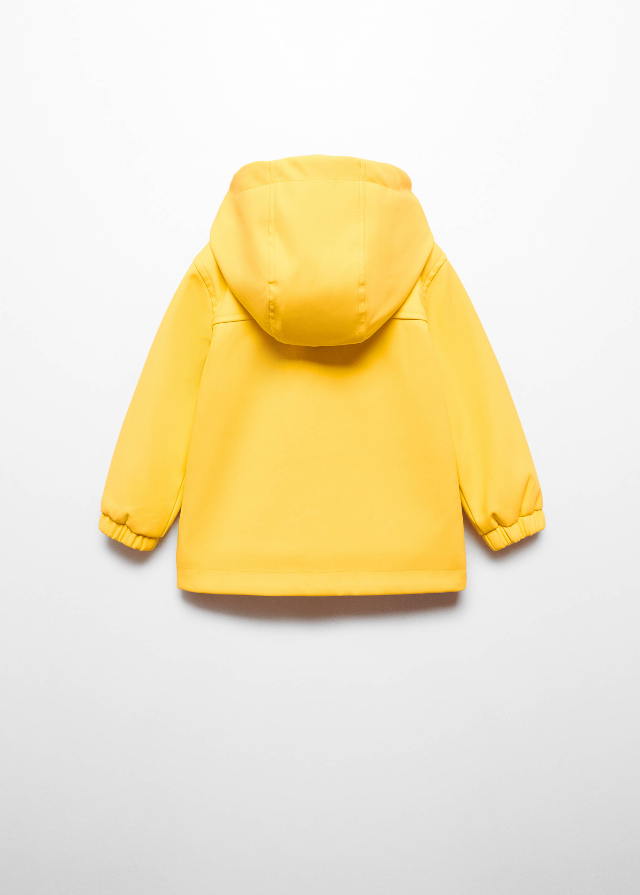Hooded water-repellent barn jacket - Reverse of the article