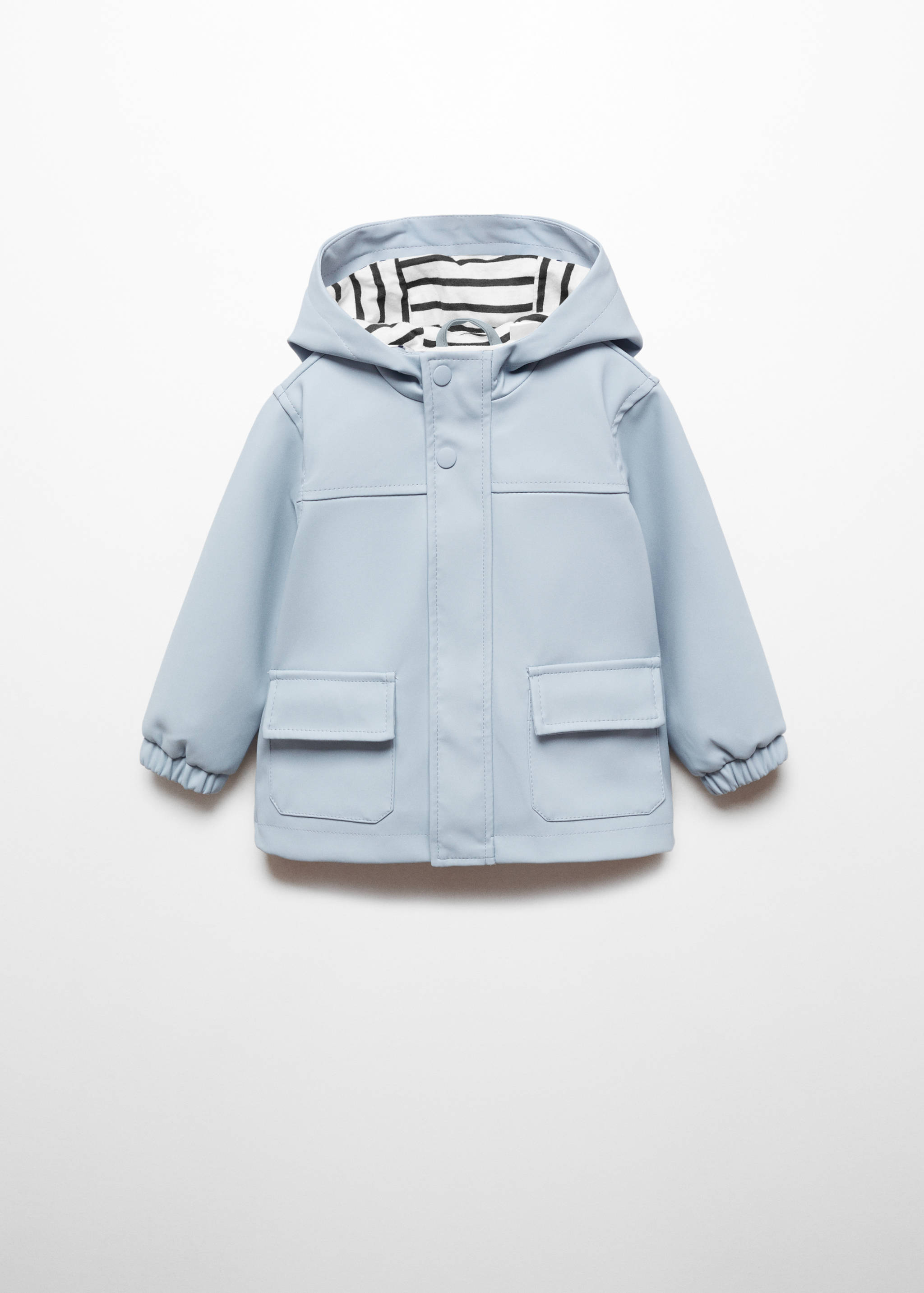 Hooded water-repellent barn jacket - Article without model