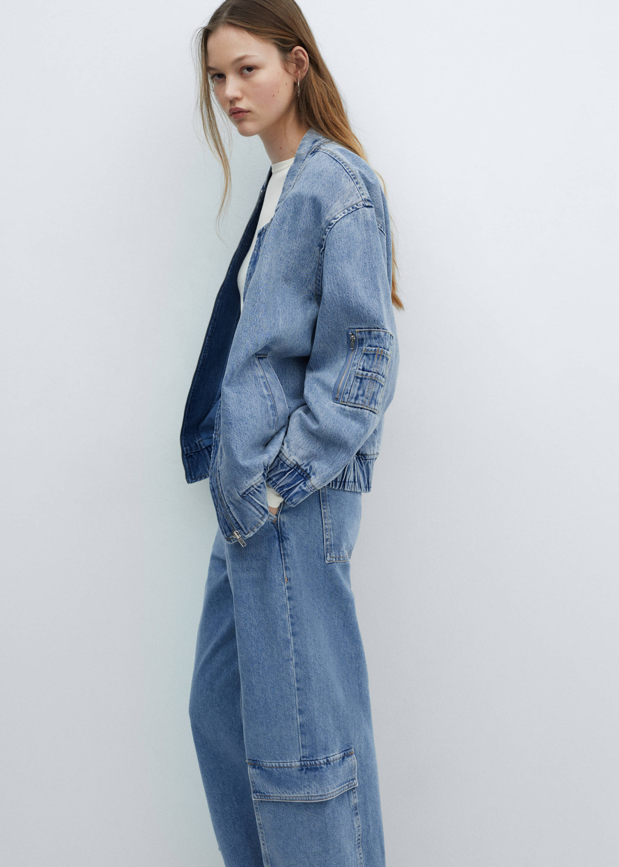 Veste bomber en jean - Détail de l'article 2