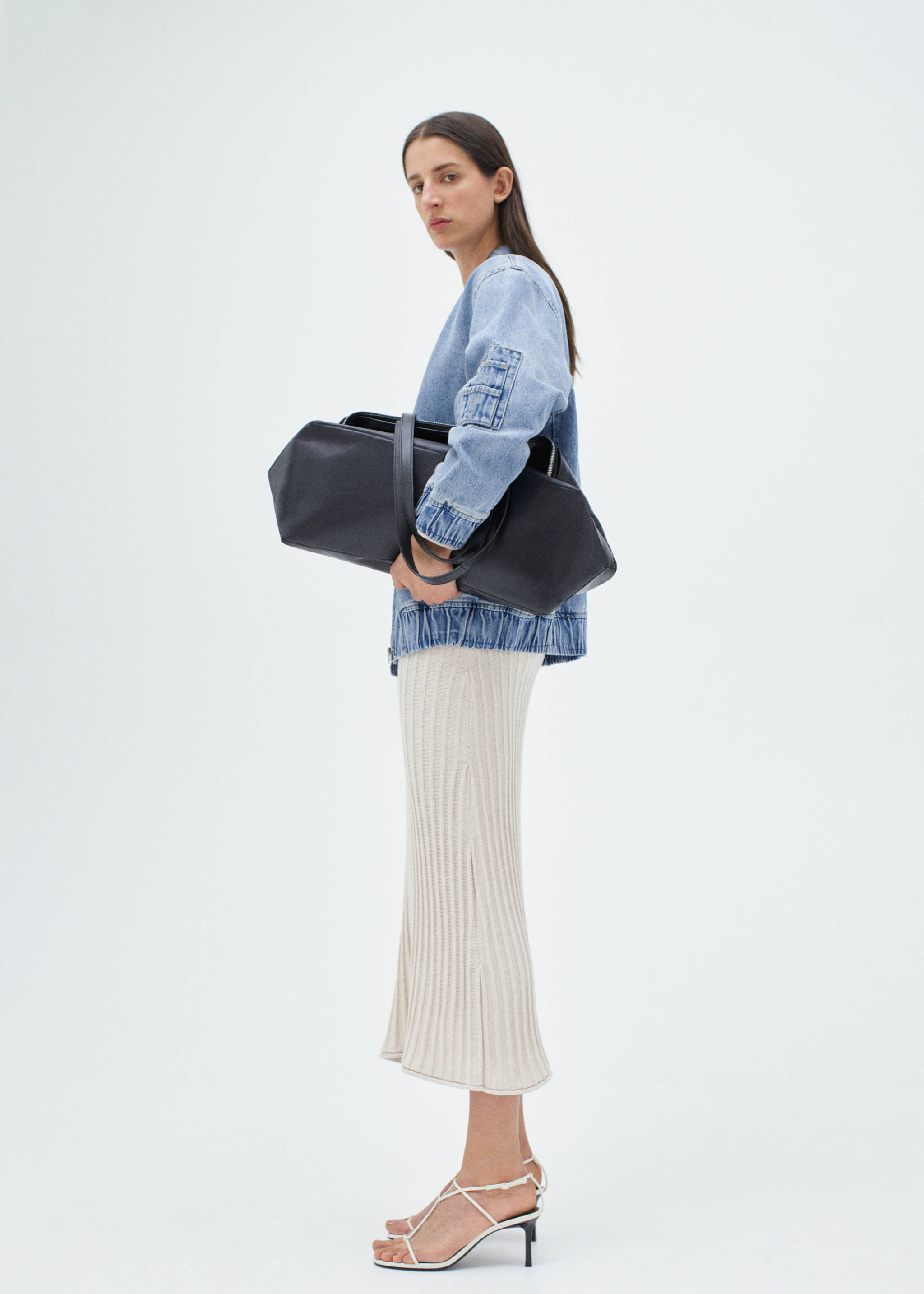 Veste bomber en jean - Détail de l'article 5