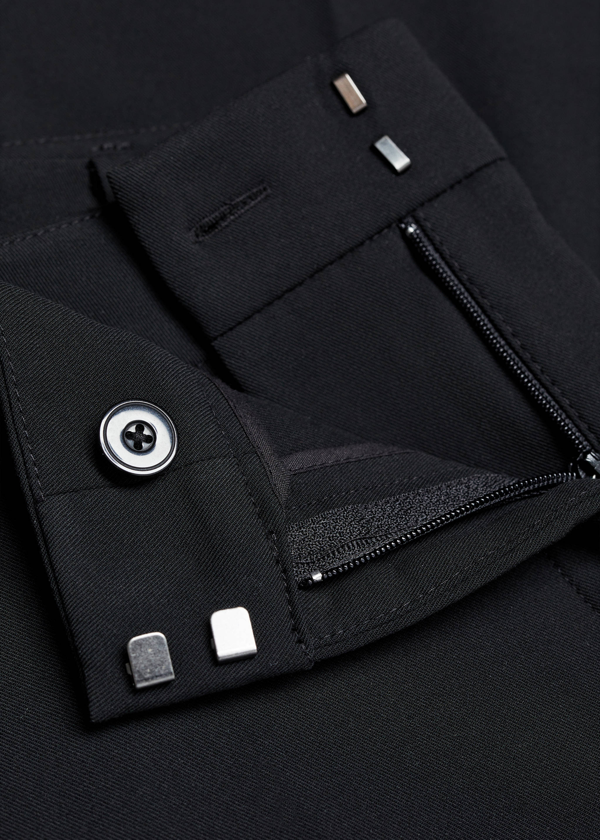 Low-waist wide leg trousers - Details of the article 8